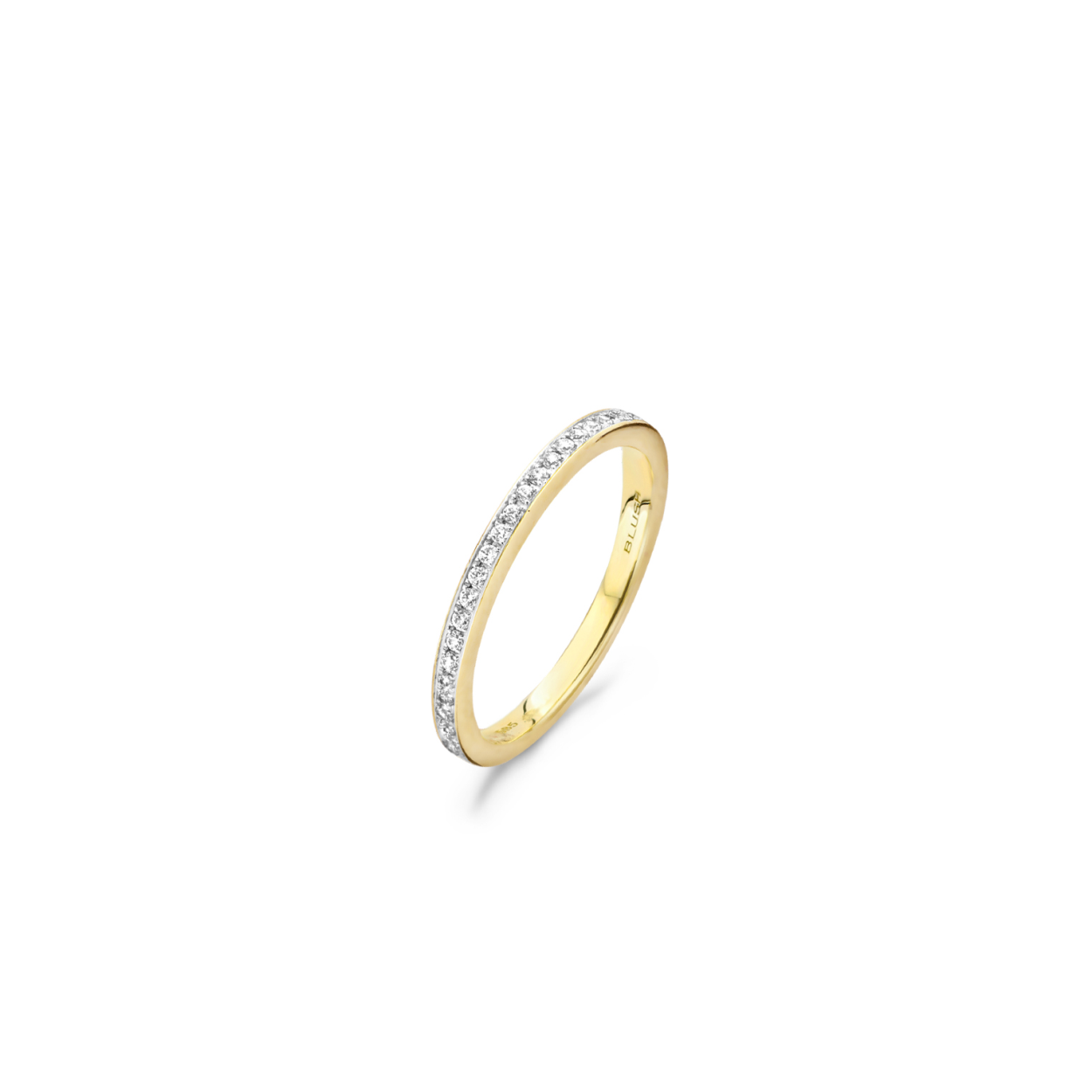 Blush Ring 1119BZI -  Geel en Wit Goud (14Krt.) met Zirconia - Maat 52