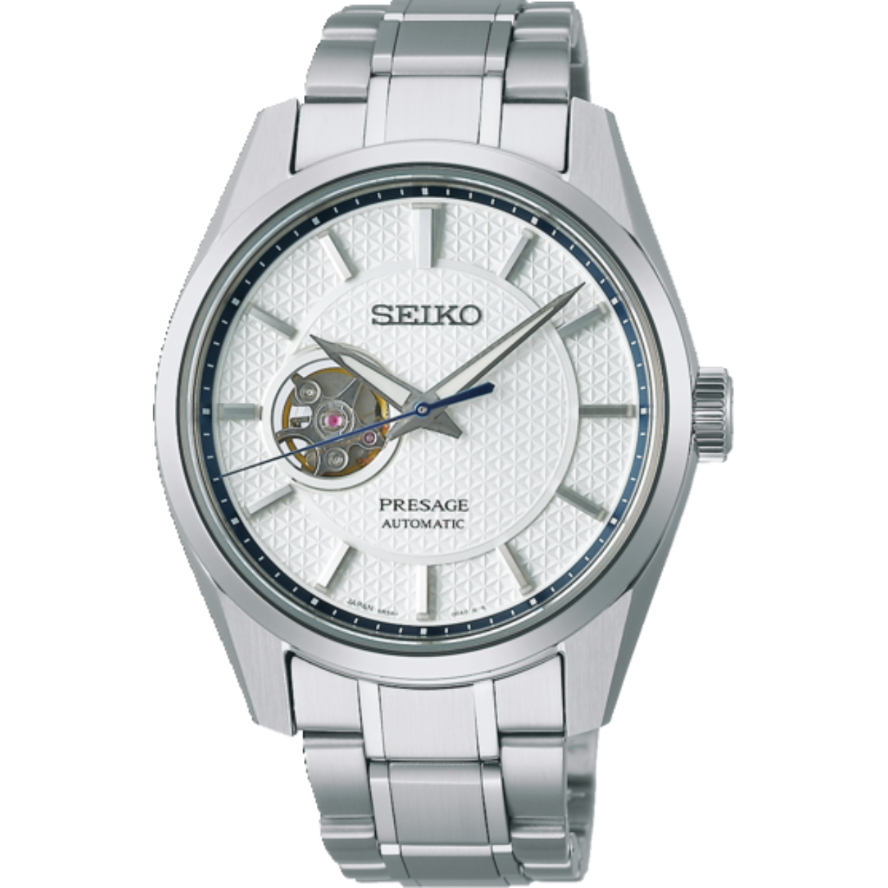 Seiko Presage - Cal. 6R38 Automaat. 100m WR. Saffierglas. Open Heart Dial