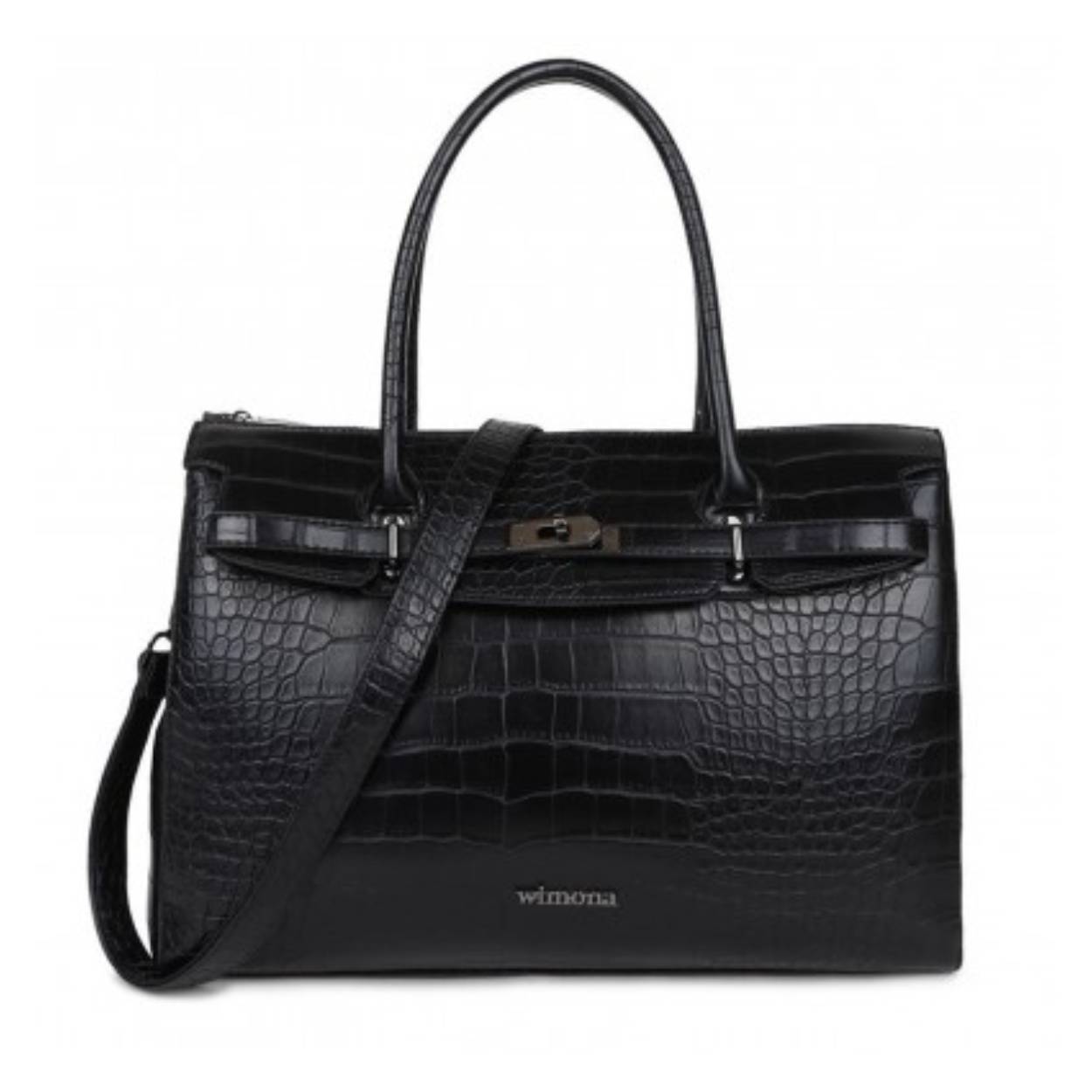 Soort tas: Handtas
Materiaal: Imitatie leer
Schouderband: Ja

Buitenafmeting: 
Hoogte: 31,5 CM
Breedte: 41 CM
Diepte: 13,5 CM

Laptopvak: Ja
Garantie: 1 jaar
