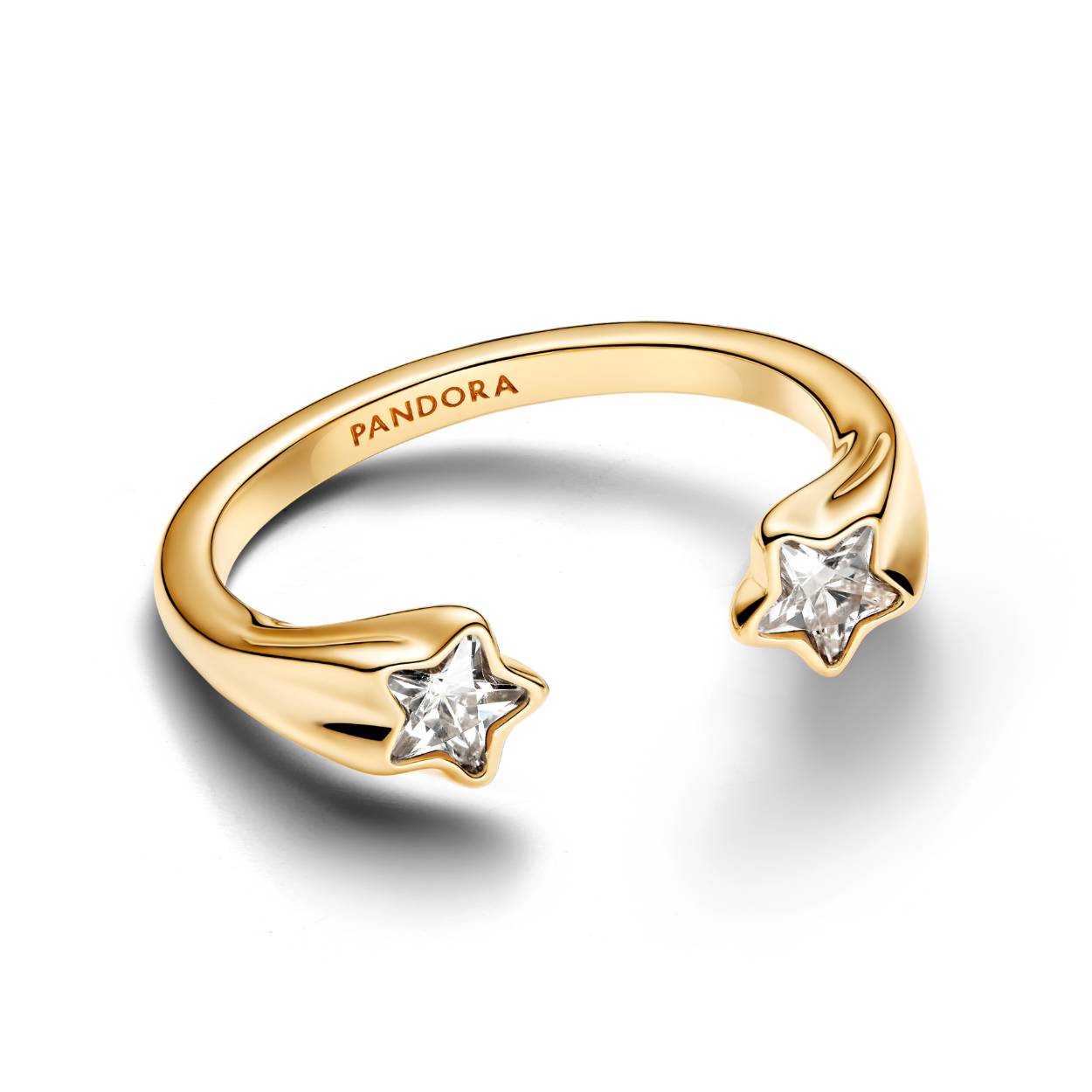 Shooting star 14K G.Plated ring mt 56