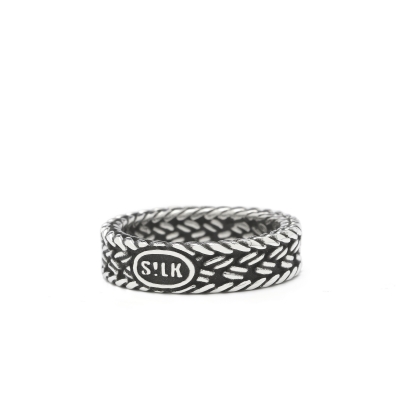 zilveren Silk ring, model 152 maat 19