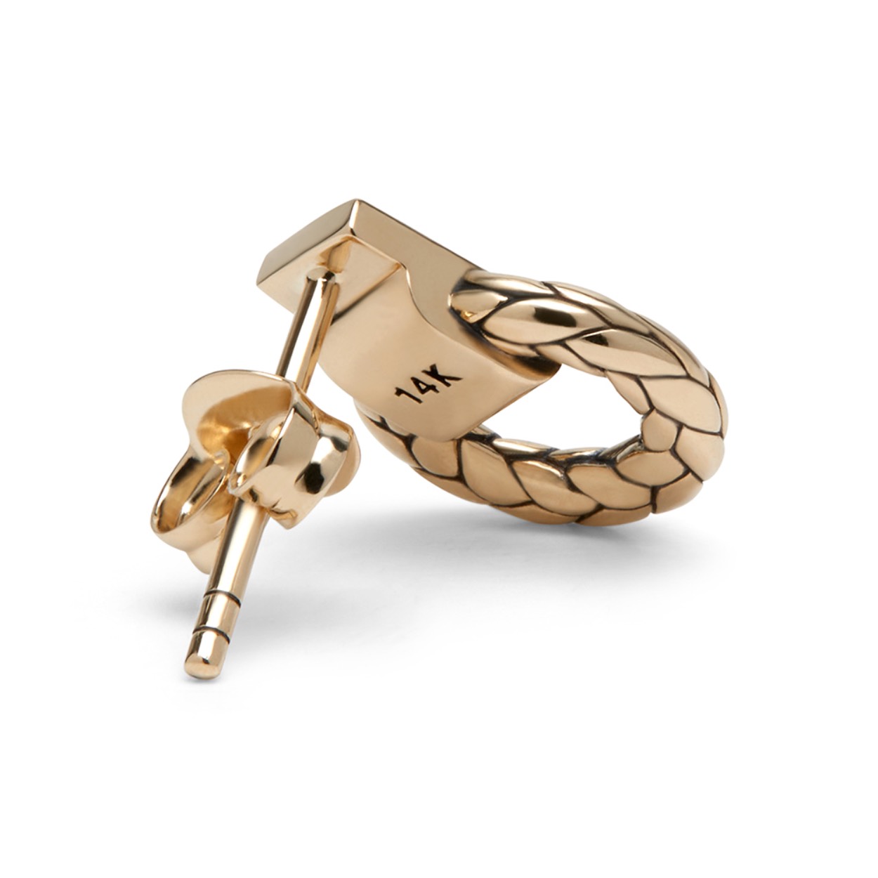 14k gold stud Earring one piece