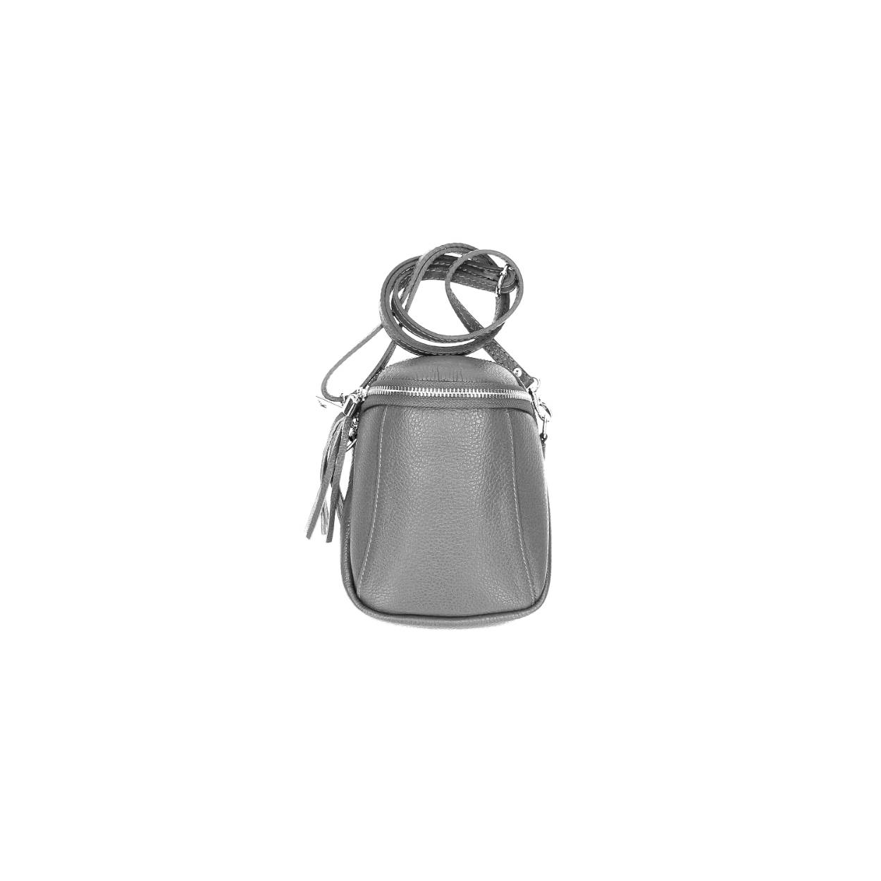 Klein handig tasje geschikt voor telefoon en nog wat andere kleine dingen.

zachte structuur
2 vakken
polyester voering
verstel/afneembare schouderriem 
Afmetingen:
Hoogte 18cm x breed 13cm x diep 8cm