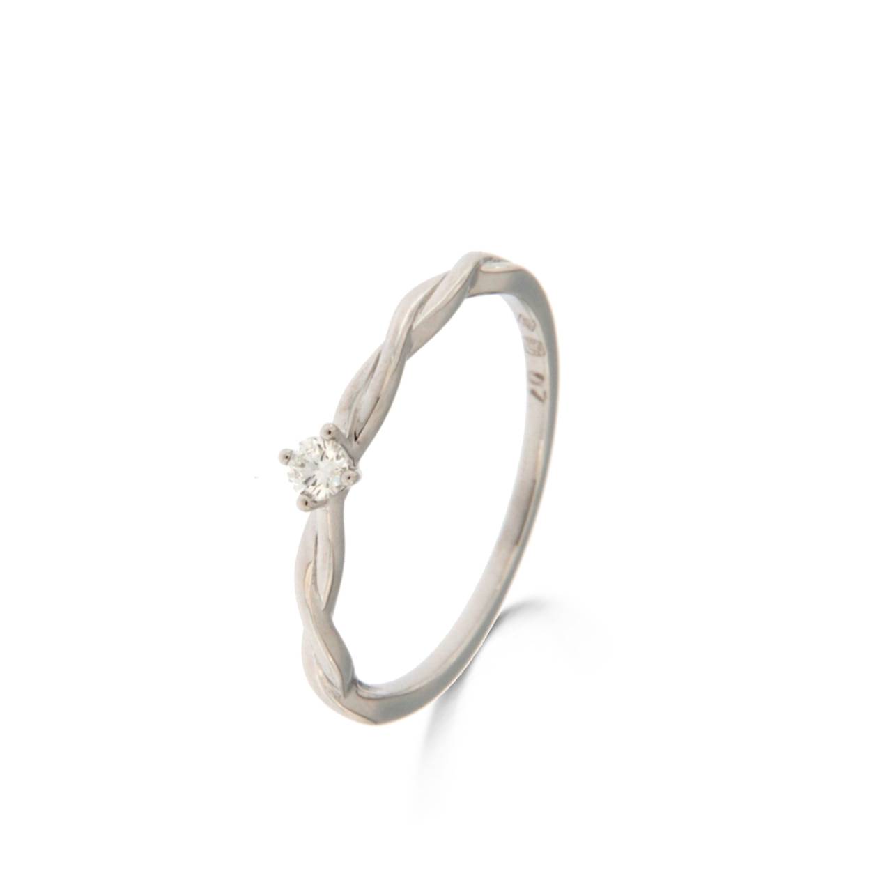 Naiomy gold solitair wit goud briljant 