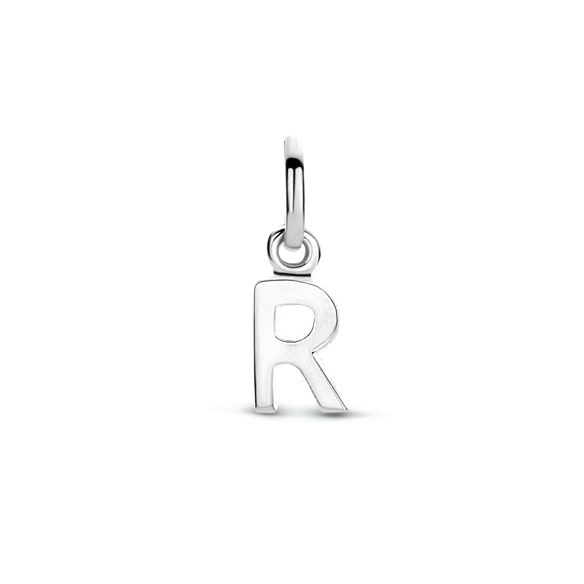 Deze zilveren hanger met de letter R is een uniek sieraad dat perfect is voor het personaliseren van je look. De hanger is gemaakt van hoogwaardig zilver en heeft een elegante uitstraling. Je kunt deze hanger dragen aan een zilveren ketting of als accent aan een armband. Het is een subtiele maar stijlvolle toevoeging aan elke outfit. Bestel nu en geef je look een persoonlijke twist!