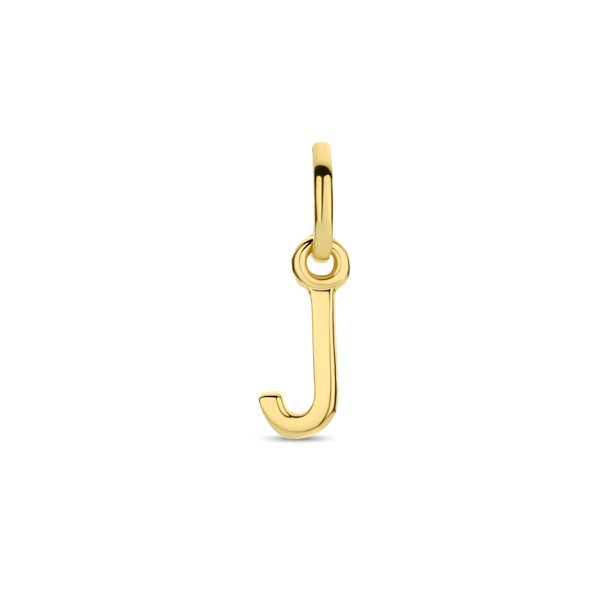 Geelgoud op 925 zilveren hanger uitgevoerd in een letter. Geen garantie op plating.