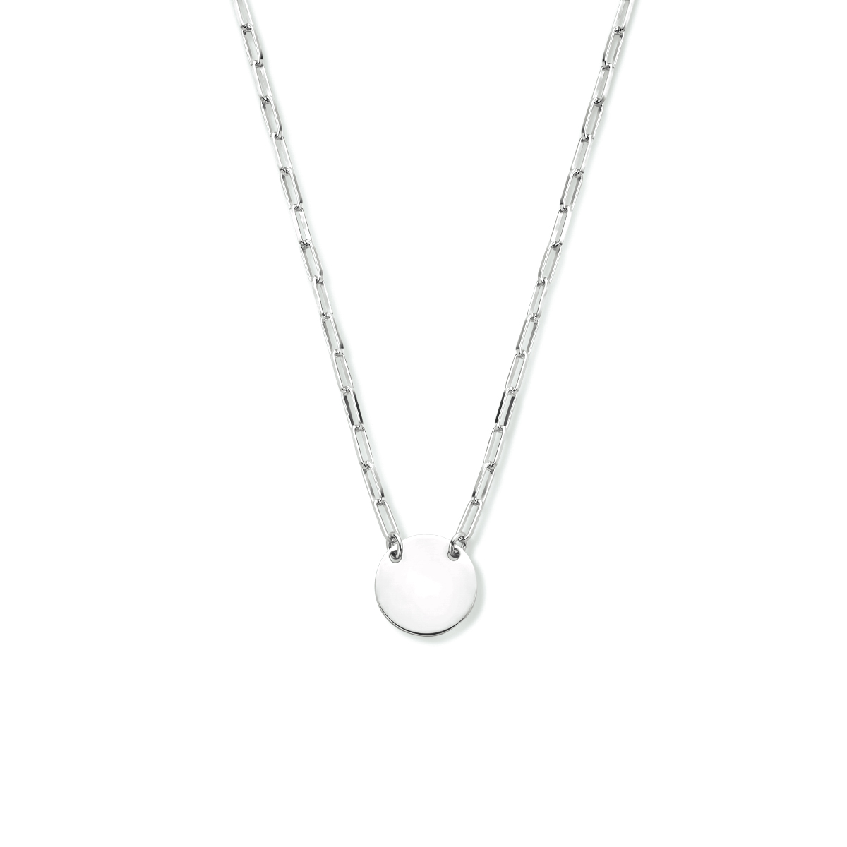 Zilveren graveercollier- Gerhodineerd - Rondje - 2,3 mm - 40 + 4 cm