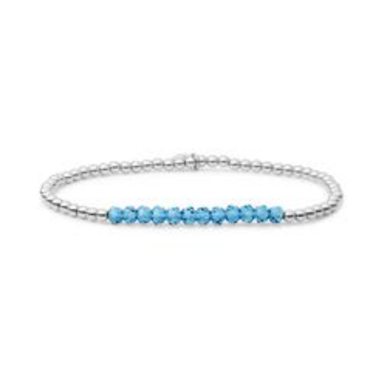 Als je op zoek bent naar een mooie finish voor je look, zoek dan niet verder. De Topaz Quartz Universe armband zit comfortabel om je pols en je kan he zowel alleen als in combinatie met de andere kralen armbanden dragen.