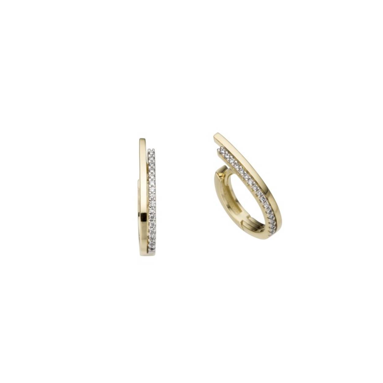 Oorring geel goud 18kt