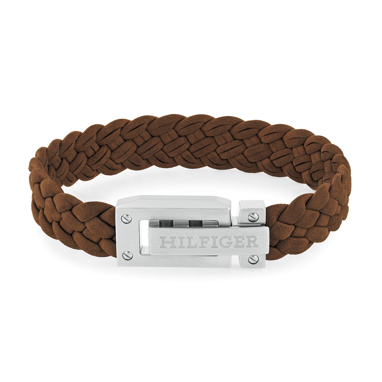 Tommy Hilfiger Jewels TJ2790516 Armband Heren Leer 19cm
Deze armband van Tommy Hilfiger uit de jewelry serie met nr: TJ2790516 is een stoer model. De bruine suede gevlochten heren armband heeft een opvallende stalen klapsluiting die met schroefjes aan het leer is vastgezet. Op de sluiting is de naam Hilfiger gegraveerd. De armband is op lengte verstelbaar tot 19cm. Ook leuk te combineren met andere armbanden en sieraden van Tommy Hilfiger.

Het merk:
Tommy Hilfiger is wereldwijd één van de grootste designer lifestyle merken en is internationaal bekend om haar classic American cool stijl. De sieraden zijn voor dames en heren met een eigen stijl, die niet bang zijn om dit aan de wereld te laten zien.

Specificaties:
- Artikelnr: TJ2790516
- Bruine gevlochten armband
- Materiaal: Suede
- Verstelbare lengte: tot 19cm
- Heren sieraad