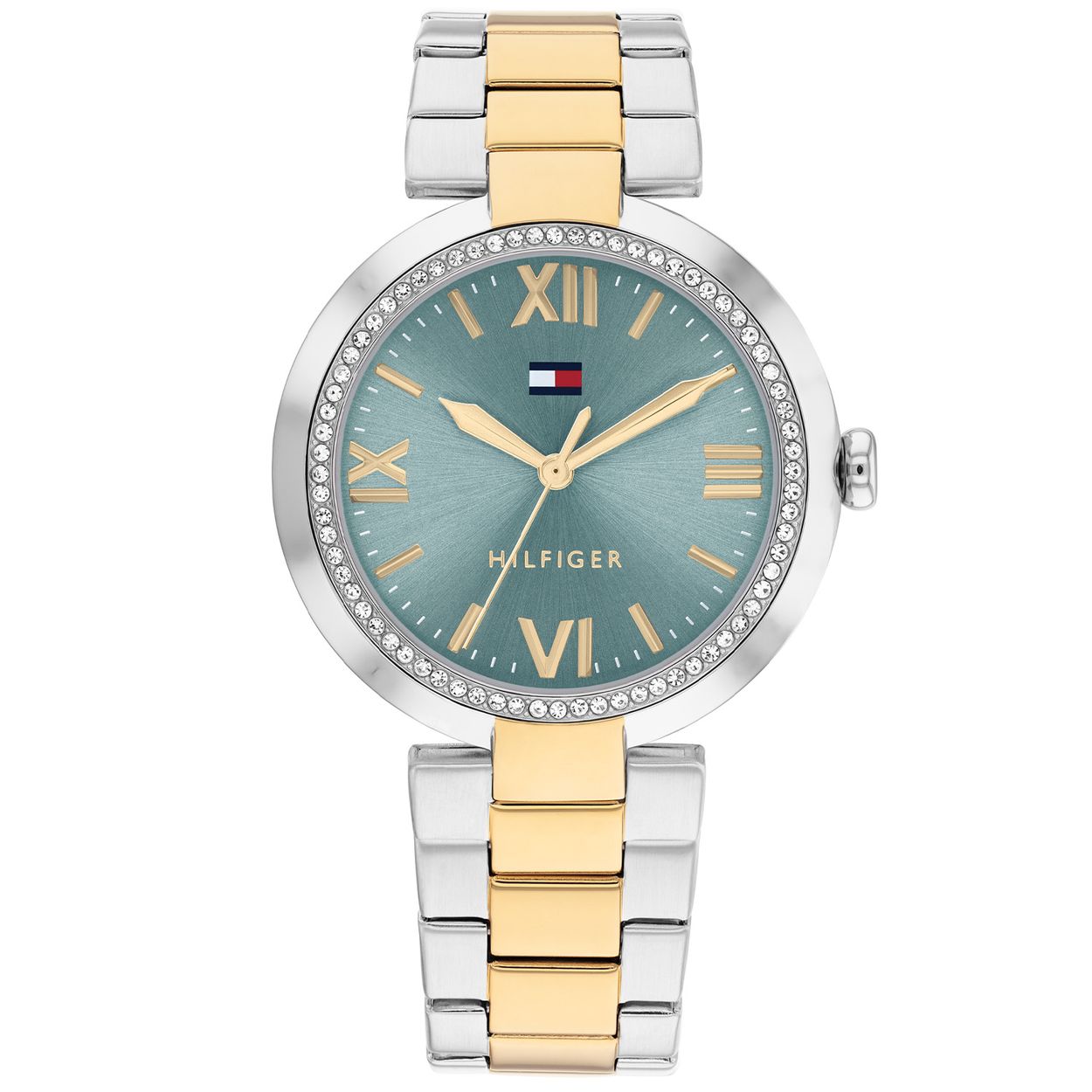 Tommy Hilfiger TH1782680 Horloge Dames Staal Bi-color 34mm
Dit specifieke horloge van Tommy Hilfiger uit de Alice serie met artikelnr: TH1782680 is een chic dameshorloge die zeker in je collectie past. Het stalen dameshorloge heeft een ronde zilverkleurige kast met een glimmend bezel aan de binnenkant gevuld met zirkonia en een blauwe sunray wijzerplaat met deels romeinse aanduiding en goudkleurige wijzers. De bi-color schakelband is op lengte verstelbaar en heeft een vouwsluiting. Het horloge heeft een mineraalglas, een doorsnee van 34mm en is 3ATM.  

Het merk:
Sinds de lancering van het merk in 1985 is Tommy Hilfiger wereldwijd bekend geworden als pionier van de klassieke Amerikaanse coole stijl. Geïnspireerd door de iconische popcultuur en het Amerikaanse erfgoed. De dames en herencollectie van dit seizoen bestaan uit minimalistische silhouetten en rustieke lederen details. De herenhorlogecollectie biedt iconische uurwerken met roestvrijstalen, lederen en siliconen banden.

Specificaties:
- Mineraalglas
- Ronde kast 34mm
- Zilverkleurige horlogekast
- Blauwe wijzerplaat
- Bi-color schakelband 
- 3ATM