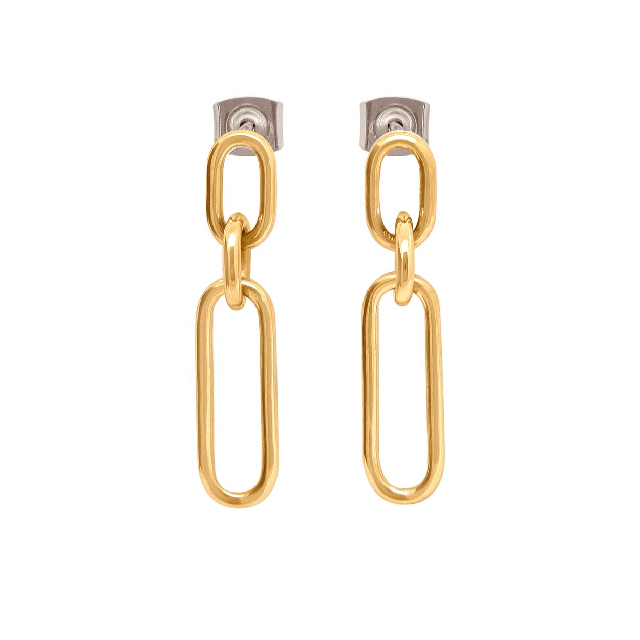 Boccia Titanium 05069-02 Oorhangers
Deze unieke titanium oorhangers van Boccia Titanium zijn een mooie toevoeging aan je sieradencollectie! Wat de goudkleurige oorbellen uniek maakt, is dat ze langwerpige ovalen schakels hebben van verschillende groote, dit geeft een stoere en slijlvolle uitstraling. Combineer de oorbellen met andere sieraden van Boccia voor een complete look. 

HET MERK
Boccia Titanium is het titanium merk van Nederland, dat zijn oorsprong in Duitsland vindt en is opgericht in het jaar 1992. Ontwikkeld door internationale ontwerpers. Alle titanium componenten van de BOCCIA TITANIUM collectie zijn gemaakt van 99,7% puur titanium; het bijzondere materiaal. Het is licht in gewicht, neemt de temperatuur van de huid aan en is zeer huidvriendelijk. Bovendien is het corrosie- en temperatuurbestendig.

SPECIFICATIES
- Oorstekers 
- Puur titanium
- Glanzend
- Grove schakel