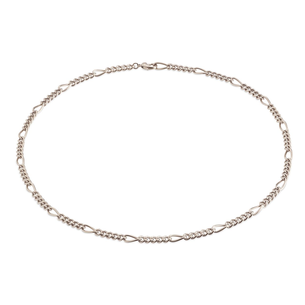 Boccia Titanium 08067-01 Collier
Deze unieke titanium ketting van Boccia Titanium is een mooie toevoeging aan je sieradencollectie! Wat het zilverkleurige collier uniek maakt, is dat hij een figaro schakel heeft die een stoere uitstraling geeft. De ketting heeft een lengte van 50cm. Combineer de ketting met andere sieraden van Boccia voor een complete look. 

HET MERK
Boccia Titanium is het titanium merk van Nederland, dat zijn oorsprong in Duitsland vindt en is opgericht in het jaar 1992. Ontwikkeld door internationale ontwerpers. Alle titanium componenten van de BOCCIA TITANIUM collectie zijn gemaakt van 99,7% puur titanium; het bijzondere materiaal. Het is licht in gewicht, neemt de temperatuur van de huid aan en is zeer huidvriendelijk. Bovendien is het corrosie- en temperatuurbestendig.

SPECIFICATIES
- Gourmet ketting
- Puur titanium
- Glanzend
- 46cm