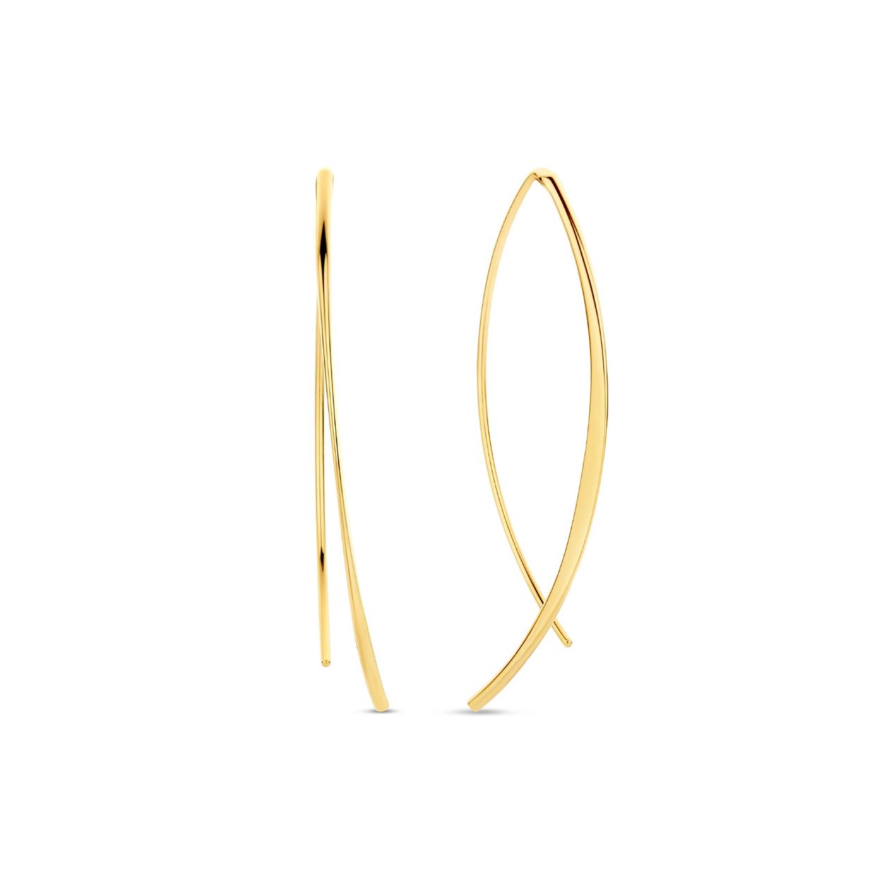 Mayfair Earrings
Straight and Simpel met deze 14K gouden Mayfair Earrings. De oorringen zijn strak ovaal met de uiteinden in puntvorm. Stijlvol en verfijnd en goed te combineren met de andere sieraden van Jackie voor een trendy look!

Treasures of London
Londen is de stad van biscuits and tea, rode dubbeldekkers en telefooncellen, zwarte taxi’s en natuurlijk de iconische bezienswaardigheden zoals Big Ben, Tower Bridge en Buckingham Palace. De bruisende metropool aan de oevers van de Theems is de inspiratie geweest voor Jackie’s nieuwste 14 karaat gouden sieradencollectie. Tijdens haar reis naar London heeft Jackie genoten van geschiedenis, cultuur en tradities. Dit vind je terug in de nieuwe collectie ‘Treasures of London’! 

Specificaties
- Oorringen
- Materiaal: 14 Karaat - Geelgoud - 585
- Ovaalvorm
- Artikelnummer: JKE23.359