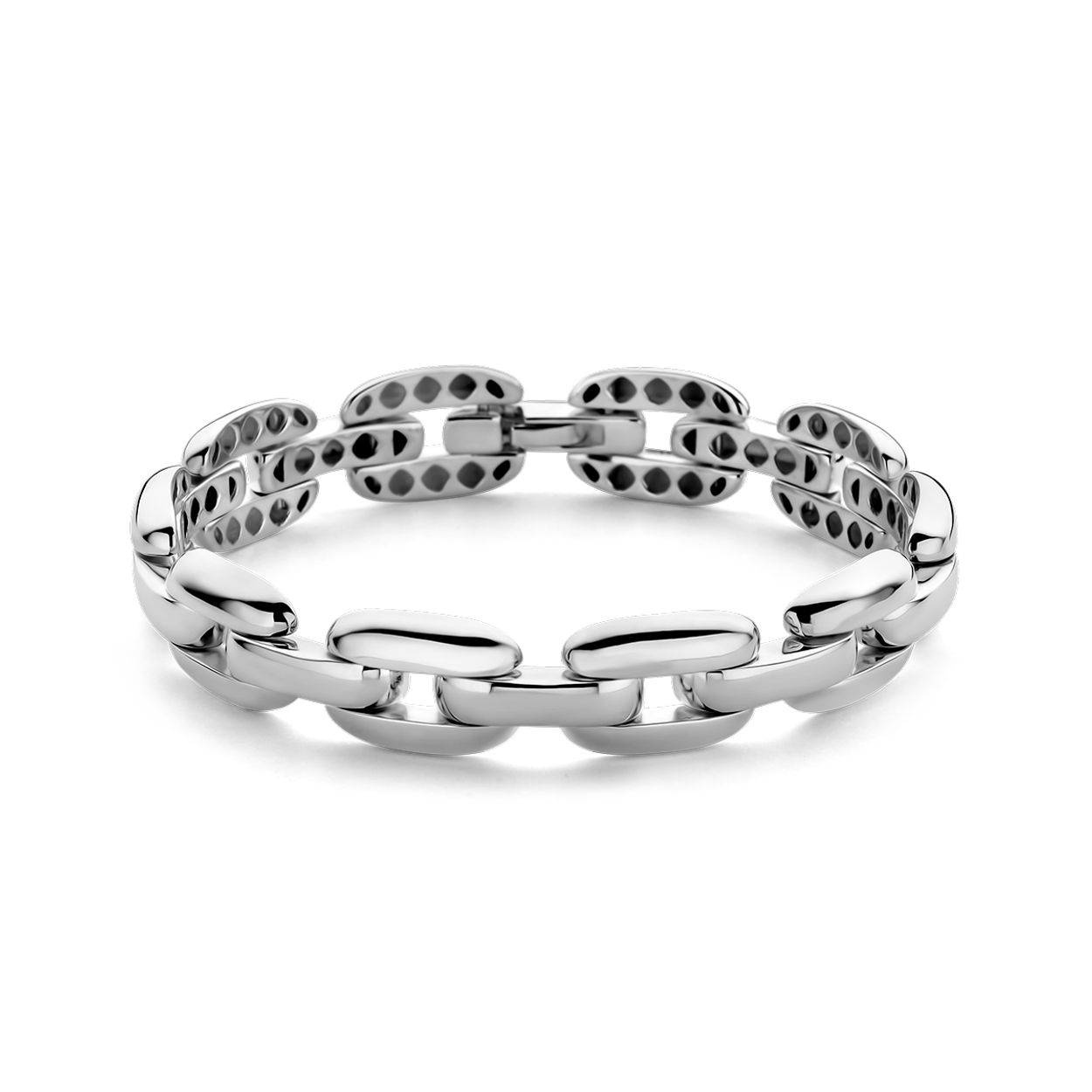 925 Zilveren armband met draaglengte van 19cm.