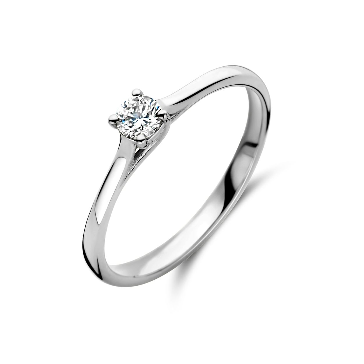 14krt witgouden ring uitgevoerd met diamant 0,15 H SI.

De maat van de ring is 16.5. Heeft u een andere maat, neem dan gerust contact met ons op.

Referentienummer: THOJ3115