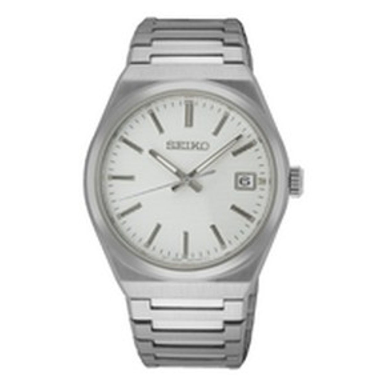 Dit is een herenhorloge van het merk Seiko. Het is een analoog horloge gemaakt van staal. De diameter van de kast is 39 mm en de kast is 8.5 mm dik.
De verdere specificaties van het horloge zijn als volgt:
Kastvorm: rond
Kastkleur: zilverkleurig
Kastmateriaal: staal
Bandbreedte: 20 mm
Bandlengte: 254 mm
Sluiting: vouwsluiting met drukker
Wijzerplaatkleur: wit
Glassoort: saffier glas
Waterdichtheid: 10 ATM
Techniek: quartz