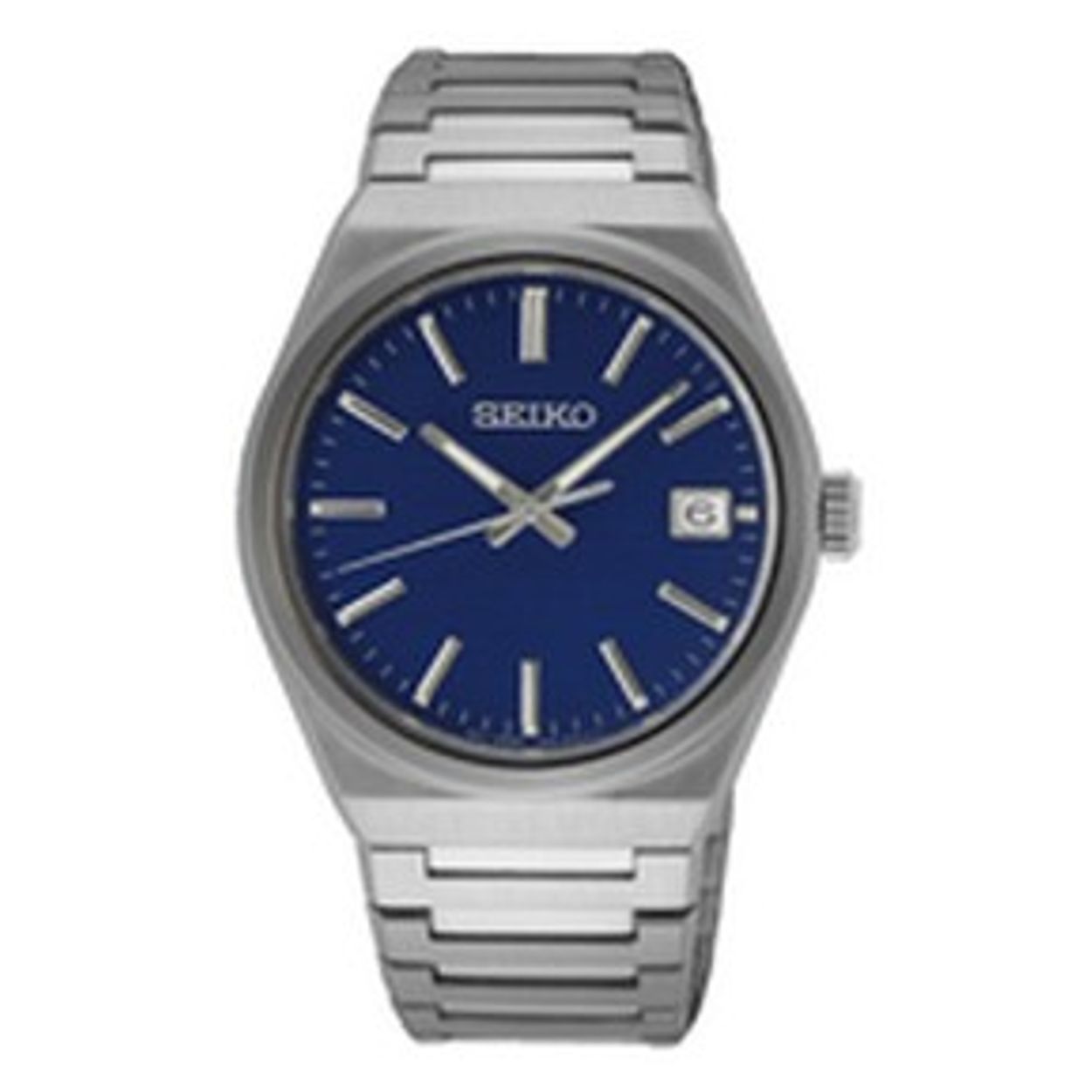 Dit is een herenhorloge van het merk Seiko. Het is een analoog horloge gemaakt van staal. De diameter van de kast is 39 mm en de kast is 8.5 mm dik.
De verdere specificaties van het horloge zijn als volgt:
Kastvorm: rond
Kastkleur: zilverkleurig
Kastmateriaal: staal
Bandbreedte: 20 mm
Bandlengte: 254 mm
Sluiting: vouwsluiting met drukker
Wijzerplaatkleur: blauw
Glassoort: saffier glas
Waterdichtheid: 10 ATM
Techniek: quartz