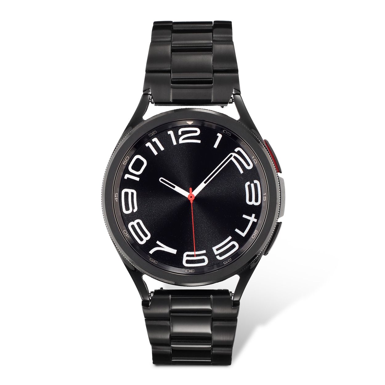Samsung Galaxy Watch6 Classic SA.R950BRS Black 43mm 
De Galaxy Watch combineert de uitstraling van een luxe horloge met de geavanceerde functies van de SAMSUNG smartwatches. Deze unieke horloges zijn uitgerust met verwisselbare horlogebanden: een speciaal ontworpen stainless steel,- en een siliconen horlogeband. De Galaxy Watch6 is de smartwatch met Wear OS van SAMSUNG en biedt toegang tot je favoriete apps en dat allemaal om je pols. De Galaxy Watch is niet alleen zeer stijlvol, maar ook gebruiksvriendelijk. Om door apps, berichten en tekst te bladeren hoeft er alleen maar aan de roterende ring gedraaid te worden. De Galaxy Watch is stof- en spatwaterdicht en 5 ATM gecertificeerd. De extra features, zoals het kompas, hartritme sensor en nog heel veel meer maken de Galaxy Watch6 nog completer.

De Galaxy Watch heeft een Always On-display, waardoor je geen knop in te drukken om de tijd weer te geven. Het AMOLED-display kan ingesteld worden op een continue tijdsweergave, zodat dag en nacht te zien is hoe laat het is.

Highlights:
- Geschikt voor Android  
- De Galaxy Watch5 heeft een IP68-certificering. Het horloge is 5 ATM
- Dankzij de ingebouwde speaker en microfoon, kan er ook gebeld worden met het horloge
- Ontvang alle berichten van je telefoon op je horloge en reageer direct met quick reply’s
- Herkent meer dan 90 verschillende activiteiten
- Door de verschillende meters en tellers is het mogelijk om onder andere de hartslag, stappen, snelheid, slaap, luchtdruk, stress, hoogte- en diepte te meten
- D.m.v. de ingebouwde GPS, is het mogelijk om offline te navigeren (zonder dat de telefoon in de buurt is)
- Luister zonder smartphone naar muziek met Spotify premium
- Contactloos betalen met de LTE modellen
- Virtueel voice assistent