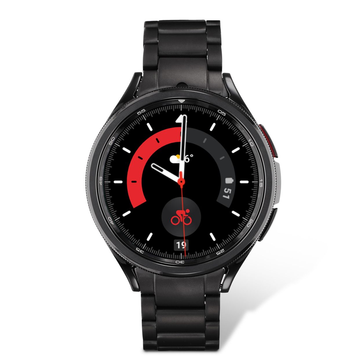 Samsung Galaxy Watch6 Classic SA.R960BS Black 47mm 
De Galaxy Watch combineert de uitstraling van een luxe horloge met de geavanceerde functies van de SAMSUNG smartwatches. Deze unieke horloges zijn uitgerust met verwisselbare horlogebanden: een speciaal ontworpen stainless steel,- en een siliconen horlogeband. De Galaxy Watch6 is de smartwatch met Wear OS van SAMSUNG en biedt toegang tot je favoriete apps en dat allemaal om je pols. De Galaxy Watch is niet alleen zeer stijlvol, maar ook gebruiksvriendelijk. Om door apps, berichten en tekst te bladeren hoeft er alleen maar aan de roterende ring gedraaid te worden. De Galaxy Watch is stof- en spatwaterdicht en 5 ATM gecertificeerd. De extra features, zoals het kompas, hartritme sensor en nog heel veel meer maken de Galaxy Watch6 nog completer.

De Galaxy Watch heeft een Always On-display, waardoor je geen knop in te drukken om de tijd weer te geven. Het AMOLED-display kan ingesteld worden op een continue tijdsweergave, zodat dag en nacht te zien is hoe laat het is.

Highlights:
- Geschikt voor Android  
- De Galaxy Watch5 heeft een IP68-certificering. Het horloge is 5 ATM
- Dankzij de ingebouwde speaker en microfoon, kan er ook gebeld worden met het horloge
- Ontvang alle berichten van je telefoon op je horloge en reageer direct met quick reply’s
- Herkent meer dan 90 verschillende activiteiten
- Door de verschillende meters en tellers is het mogelijk om onder andere de hartslag, stappen, snelheid, slaap, luchtdruk, stress, hoogte- en diepte te meten
- D.m.v. de ingebouwde GPS, is het mogelijk om offline te navigeren (zonder dat de telefoon in de buurt is)
- Luister zonder smartphone naar muziek met Spotify premium
- Contactloos betalen met de LTE modellen
- Virtueel voice assistent