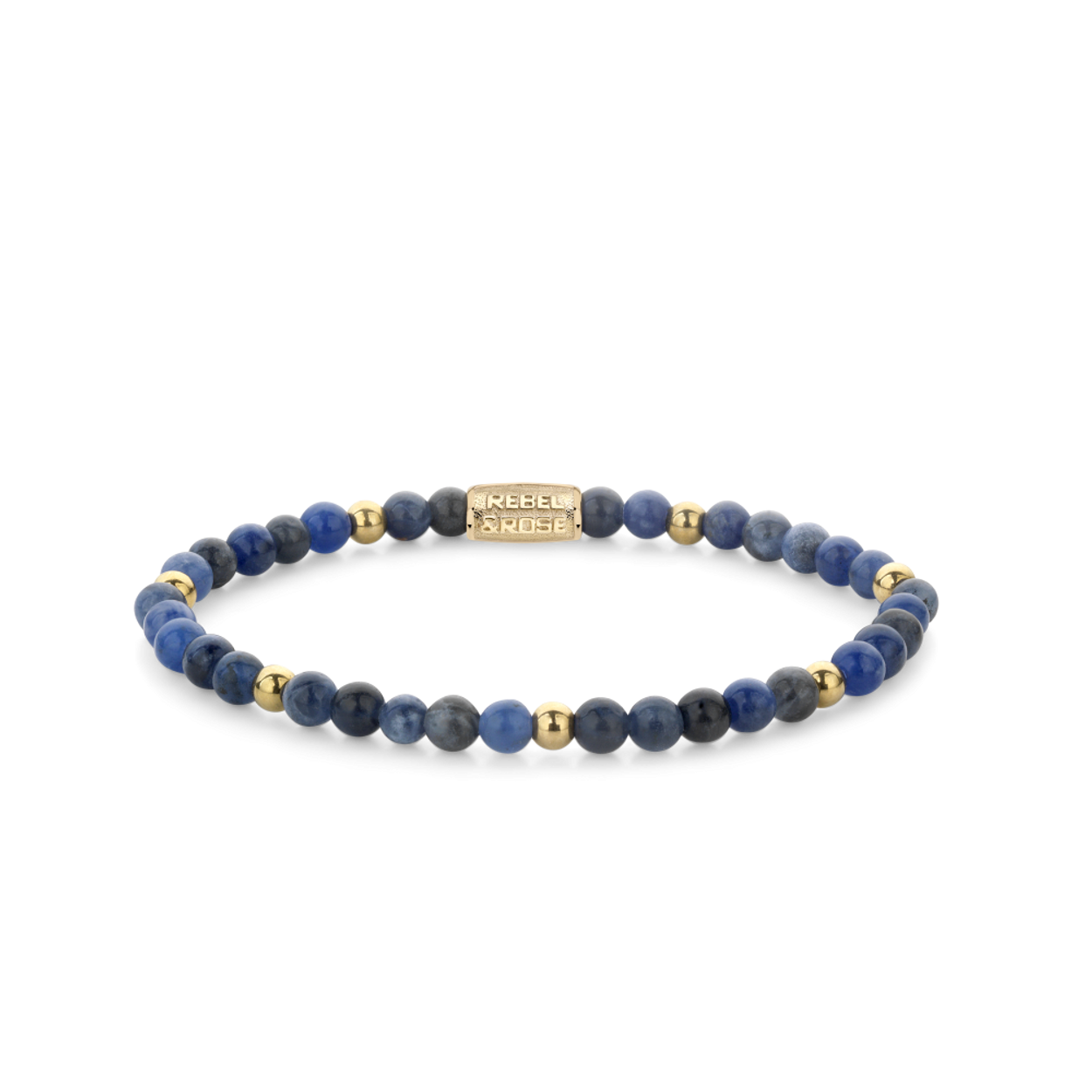 Midnight Blue - 4mm Staal verguld