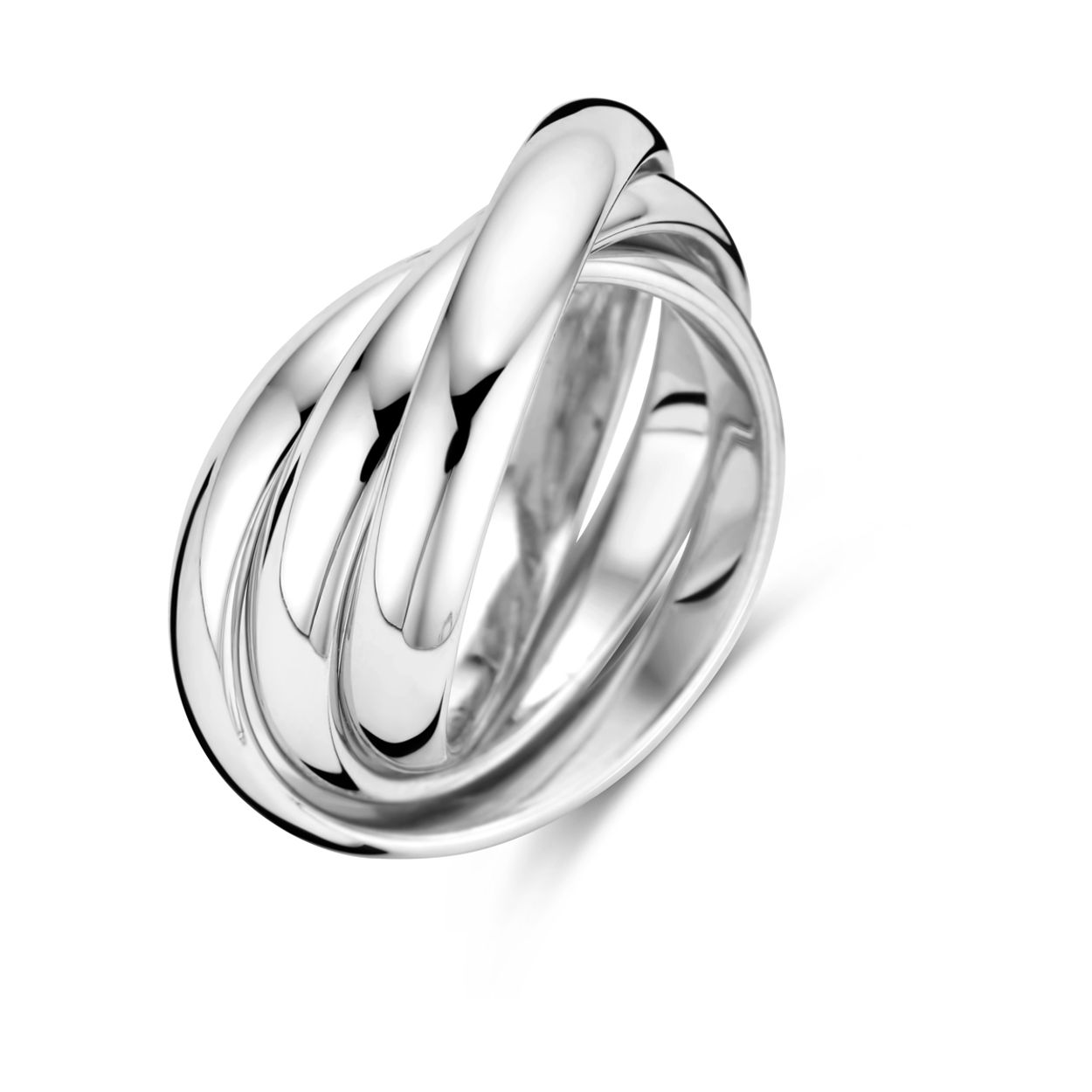 Gerhodineerd 925 zilveren ring.