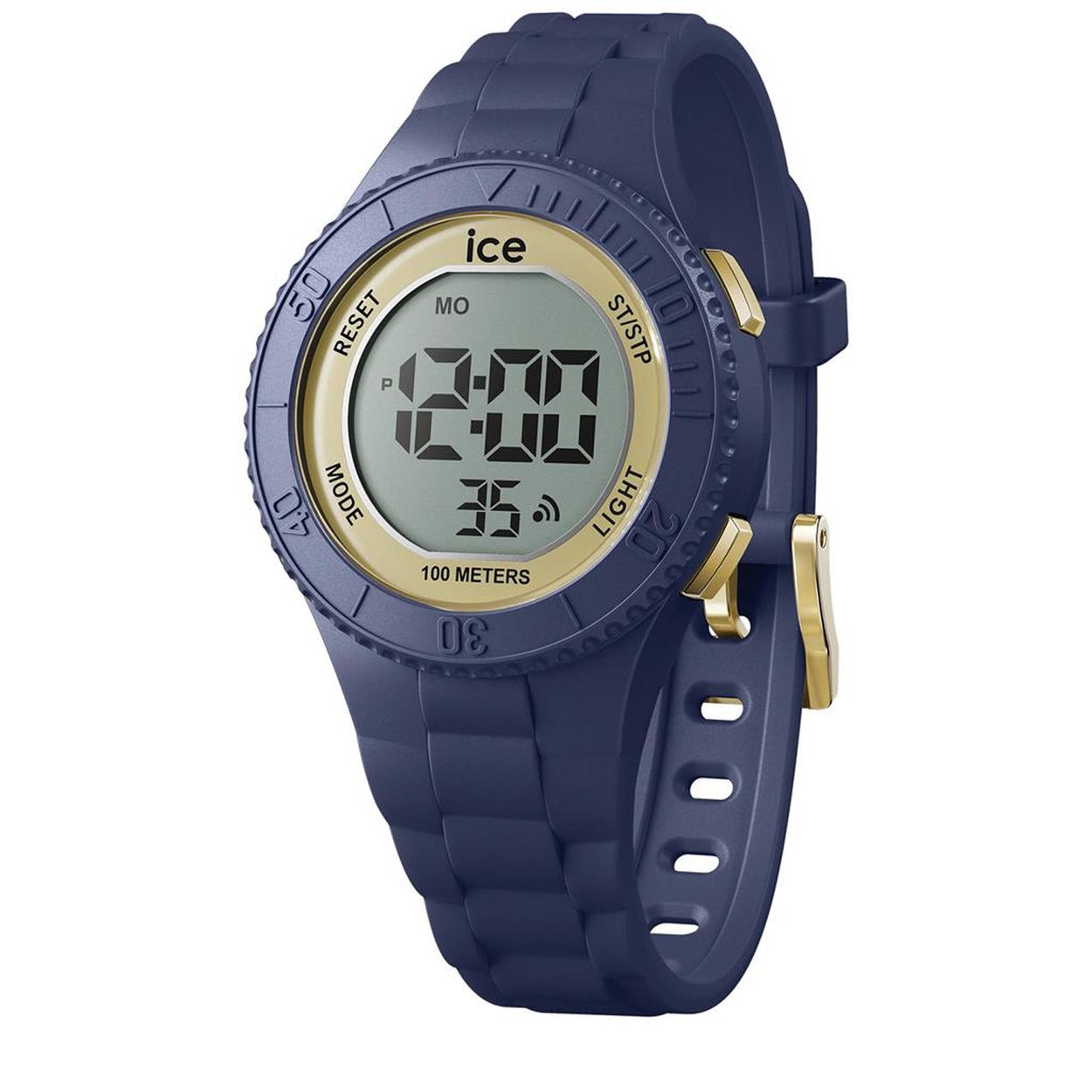 Dit is een horloge van het merk Ice-Watch uit de serie ICE digit. Met een horlogekast gemaakt van kunststof en een blauwe band van kunststof.