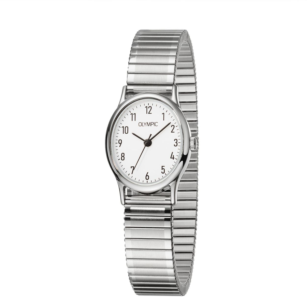Olympic OL26DSS147 Sophie Horloge Dames Staal 27mm 
Dit unieke Olympic horloge met artikelnummer: OL26DSS147 is een dameshorloge met een classic uitstraling. De stalen ovale kast heeft een gladde bezel en een witte wijzerplaat met Arabische cijfers. Dit geeft het horloge een chique uiterlijk. Aan de stalen kast zit een zilverkleurige stalen rekband. Deze is in te korten of te verlengen door en schakels uit te halen of in te zetten. Het horloge heeft een mineraalglas, een doorsnee van 27mm en is 3ATM.

Waterdichtheid 3ATM
Dit horloge is niet bestand tegen water bij het zwemmen en douchen. Dit horloge is niet bestand tegen (grote) waterdruk dus je kunt er niet mee duiken.

Het merk:
Een mooi horloge hoeft niet duur te zijn! Het Nederlandse horlogemerk Olympic levert stoere chronografen, slimline series, digitale uurwerken en elegante dameshorloges. De prijs-kwaliteitverhouding staat bij Olympic hoog in het vaandel met prijzen die uiteenlopen van € 34,95 tot en met € 159,00.

100% Nederlands ontwerp, waterdicht en standaard 3 jaar fabrieksgarantie.

Specificaties:
- Ovale kast Ø 27mm
- Stalen horlogekast
- Witte wijzerplaat
- Stalen rekband
- 3ATM 
- Standaard 3 jaar fabrieksgarantie
- Mineraalglas