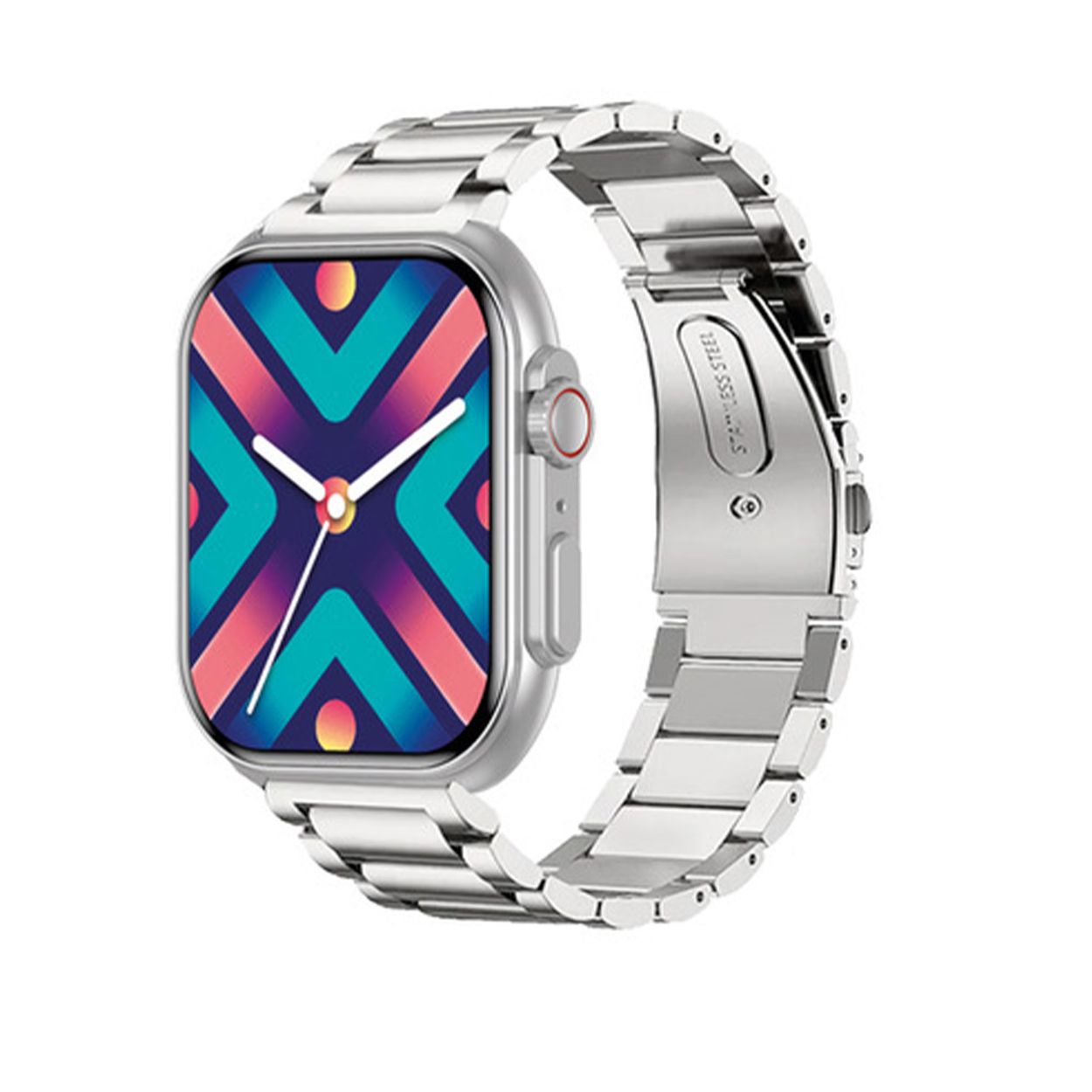 SMARTY2.0 Smartwatch Staal Staal Amoled 49x36mm
Dit Smarty Smartwatch horloge met nr: SW068D02 is een stap in de toekomst. De zilverkleurige stalen kast heeft een gehard glas. Aan de kast zit een zilverkleurige schakel band met een vouwsluiting. Het rechthoekige horloge heeft een afmeting van 46x36mm en is spatwaterdicht. Deze smartwatch is sportief, stijlvol, maar zeker gebruiksvriendelijk. Om door apps, berichten en tekst te bladeren hoeft je alleen maar op het glas te tikken of de knop te gebruiken. 

Merk:
SMARTY2.0
Smartwatches verbinden je met de wereld. 
SMARTY2.0 biedt een brede keuze aan vormen en functionaliteiten. Een ronde of rechthoekige smartwatch? Eentje voor de smalle pols? Een ladies watch of een kids watch?  SMARTY2.0 heeft het allemaal.
De keuze qua functionaliteiten is onuitputtelijk: bluetooth bellen, stappenteller, hartslag- en bloeddrukmeter,  14 verschillende sporttrackers, menstruatie en ovulatie herinneringen, ingebouwde GPS, vind mijn smartphone en heel veel meer. Maak je eigen keuze.
Iedere SMARTY werkt zowel met iOS als met Android en is moeiteloos via een QR-code te koppelen met iedere mobiele telefoon. Misschien wel dÃ© makkelijkste smartwatch voor iedereen.
SMARTY2.0 staat voor hoge kwaliteit in een betaalbaar prijssegment: â¬ 79 - â¬ 199.

Highlights:
- Geschikt voor Android iOS  
- De Smartwatch heeft Bluetooth call 
- Hoge batterij efficientie
- 24 uur hartritme meting
- Bevat smart music en mini games
- Door de verschillende meters en tellers is het mogelijk om onder andere de hartslag, stappen, snelheid, slaap, luchtdruk, stress, hoogte- en diepte te meten
- D.m.v. de ingebouwde GPS, is het mogelijk om offline te navigeren en achteraf je route terug te kijken (zonder dat de telefoon in de buurt is)
- Stof,- Waterdichtheid: IP68