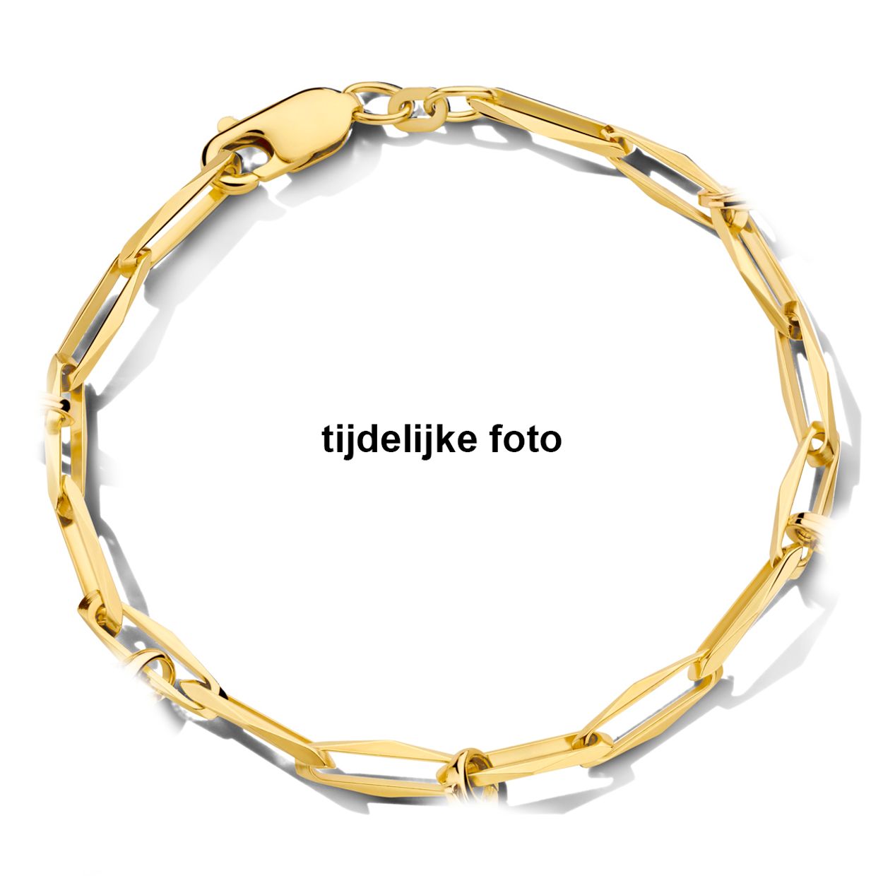 gouden armband, closed for ever 4,5mm 18,5cm