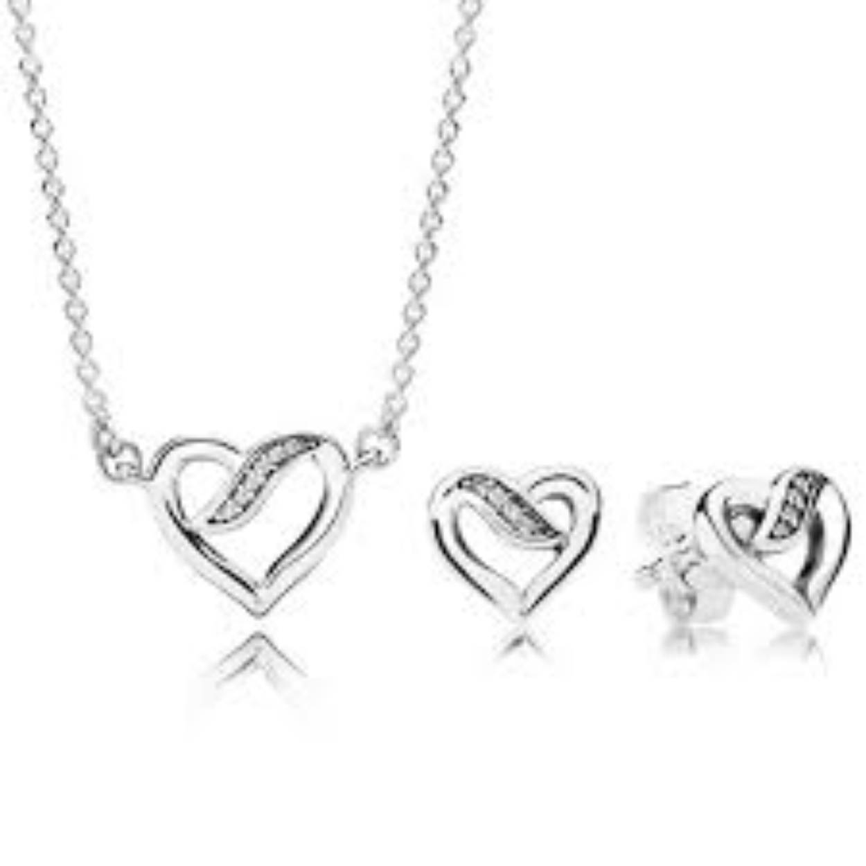 pandora necklace hart zirkonia