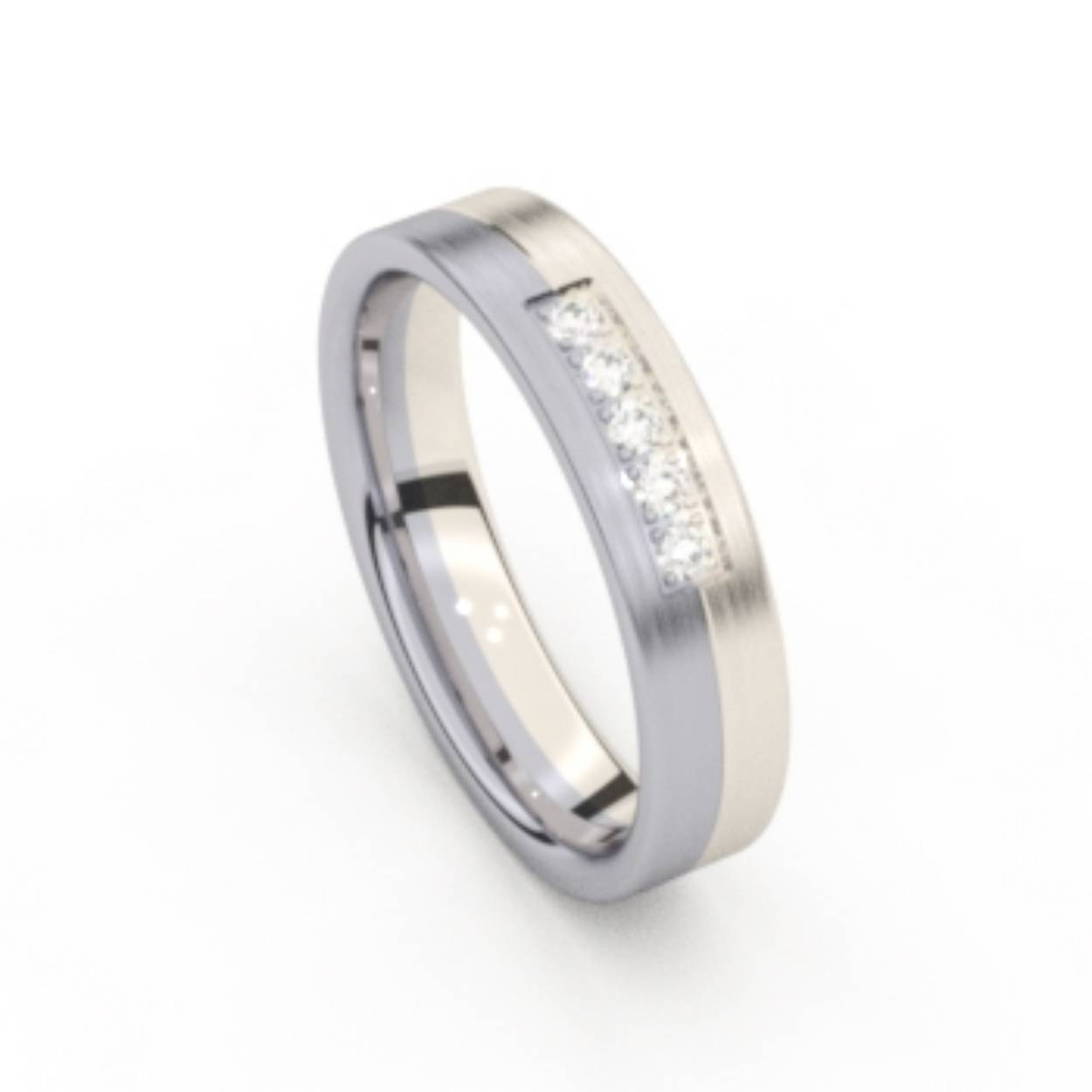 Relatiering 18K Naturel witgoud, Palladium