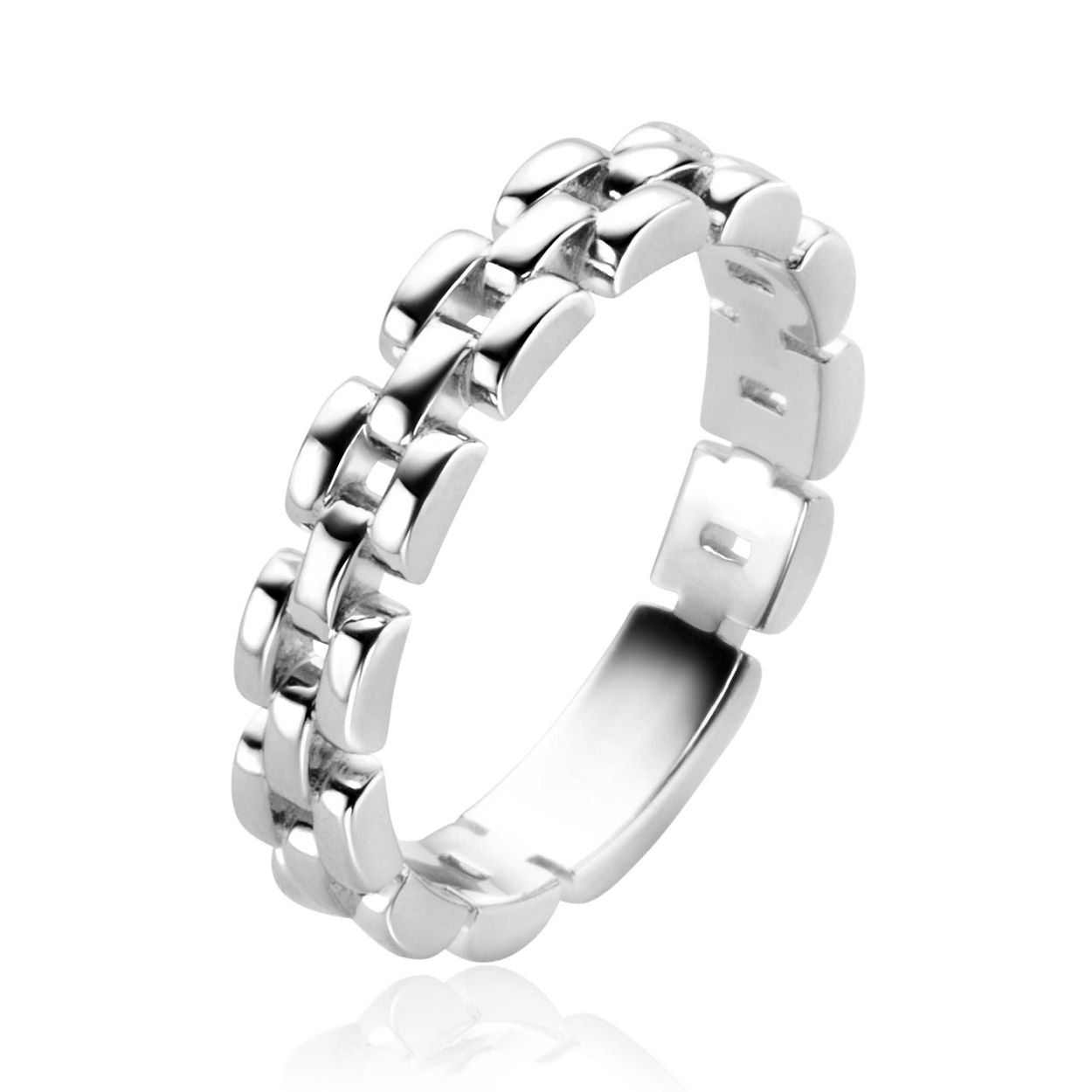 Dit is een ring van het merk Zinzi. De ring is zilverkleurig en gemaakt van zilver. 