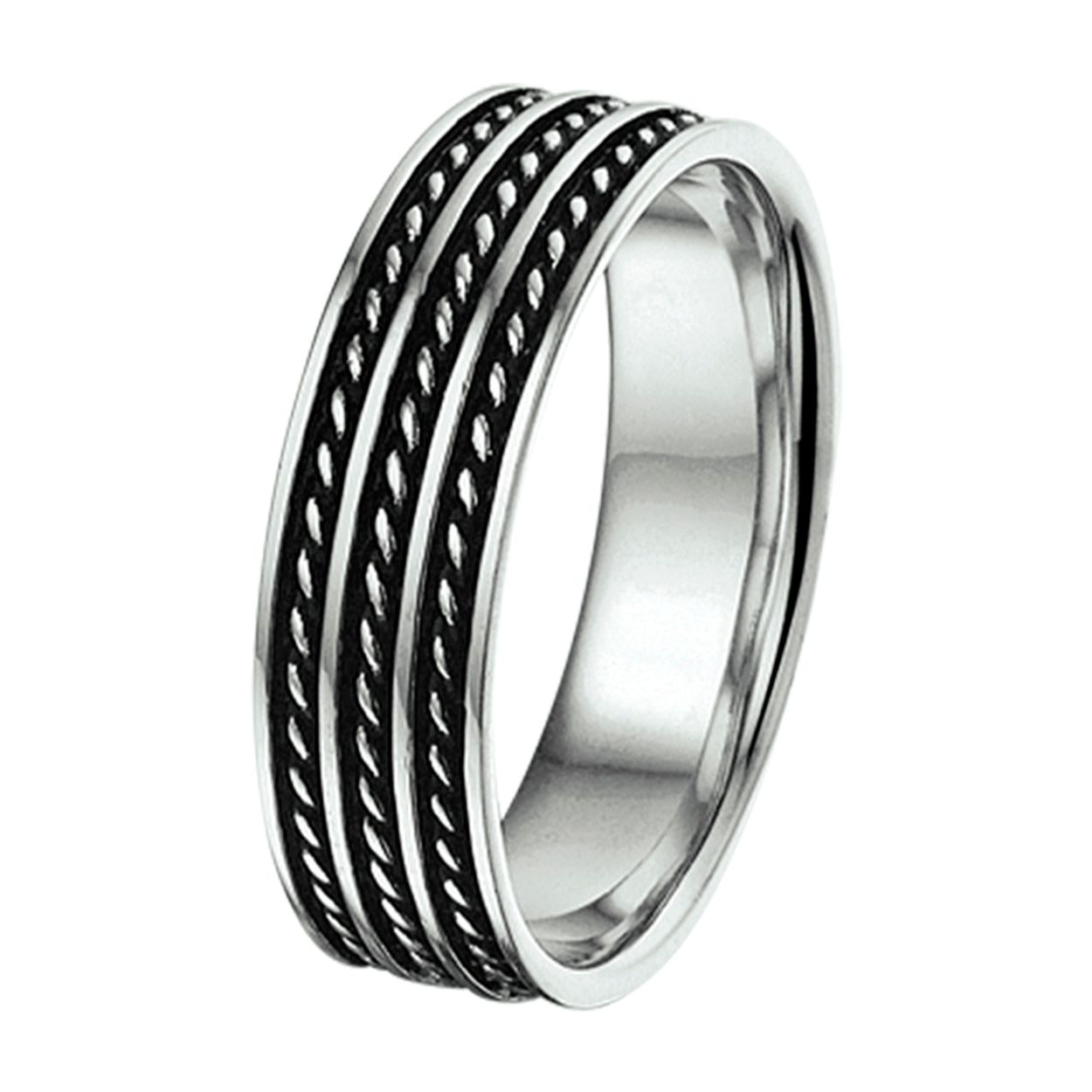 ring oxi zilver geoxideerd
