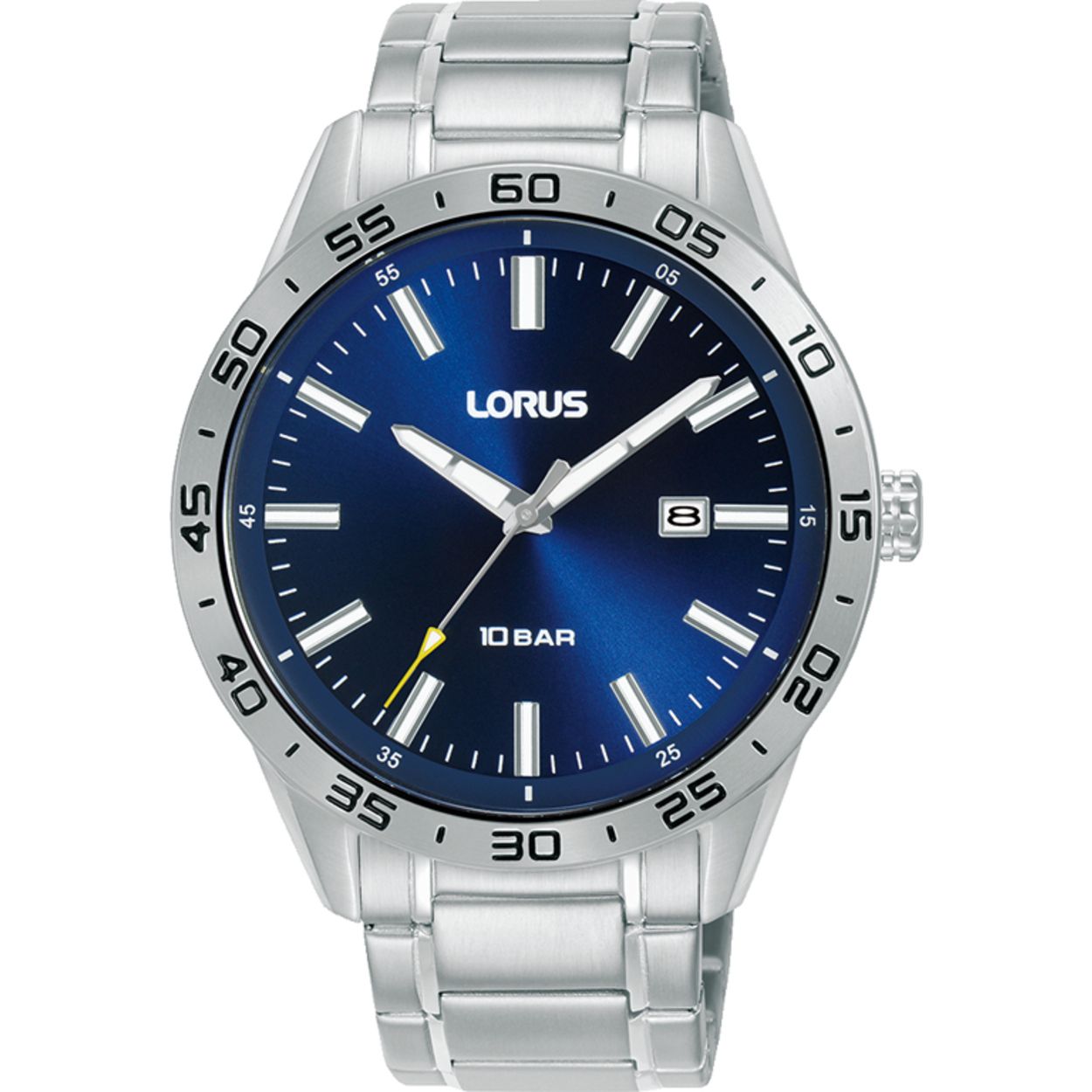 Dit is een herenhorloge van het merk Lorus. Het is een analoog horloge gemaakt van staal. De diameter van de kast is 42 mm en de kast is 11 mm dik.
De verdere specificaties van het horloge zijn als volgt:
Kastvorm: rond
Kastkleur: zilverkleurig
Kastmateriaal: staal
Bandbreedte: 20 mm
Bandlengte: 252 mm
Sluiting: vouwsluiting met drukker
Wijzerplaatkleur: blauw
Glassoort: hardlex mineraal glas
Waterdichtheid: 10 ATM
Techniek: quartz