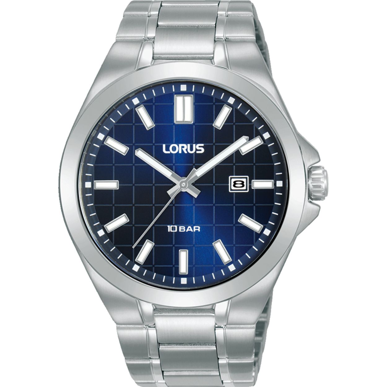 Dit is een herenhorloge van het merk Lorus. Het is een analoog horloge gemaakt van staal. De diameter van de kast is 42 mm en de kast is 11 mm dik.
De verdere specificaties van het horloge zijn als volgt:
Kastvorm: rond
Kastkleur: zilverkleurig
Kastmateriaal: staal
Bandbreedte: 20 mm
Bandlengte: 257 mm
Sluiting: vouwsluiting met drukker
Wijzerplaatkleur: blauw
Glassoort: hardlex mineraal glas
Waterdichtheid: 10 ATM
Techniek: quartz