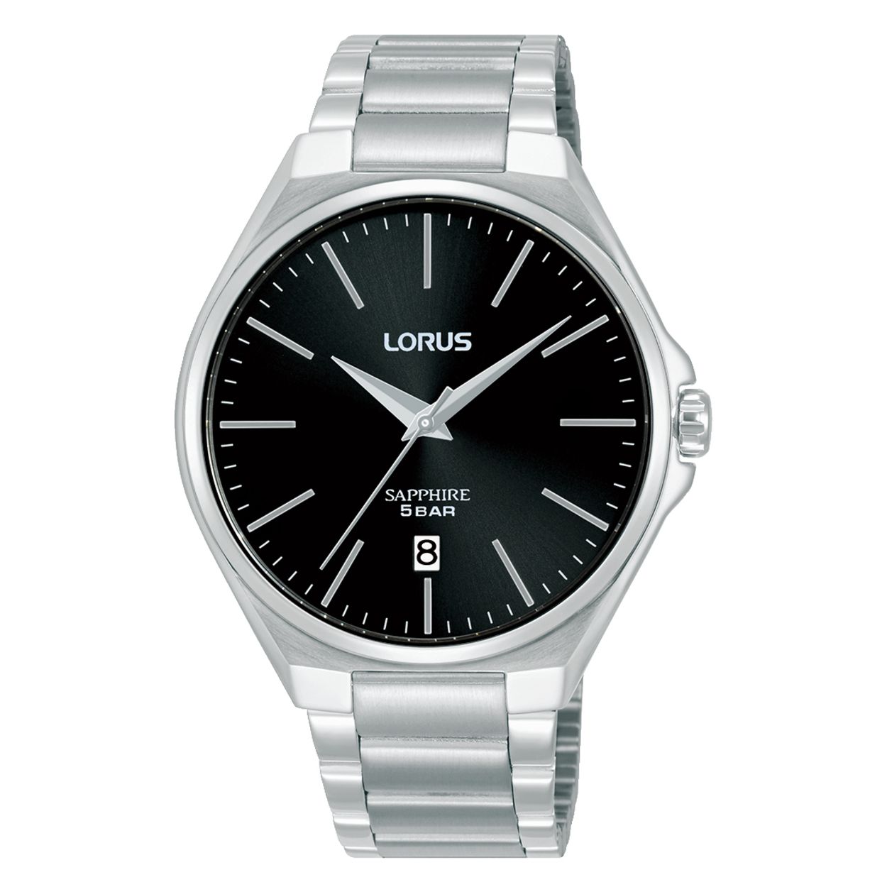Dit is een herenhorloge van het merk Lorus. Het is een analoog horloge gemaakt van staal. De diameter van de kast is 40 mm en de kast is 8 mm dik.
De verdere specificaties van het horloge zijn als volgt:
Kastvorm: rond
Kastkleur: zilverkleurig
Kastmateriaal: staal
Bandbreedte: 18 mm
Bandlengte: 255 mm
Sluiting: vouwsluiting met drukker
Wijzerplaatkleur: zwart
Glassoort: saffier glas
Waterdichtheid: 5 ATM
Techniek: quartz