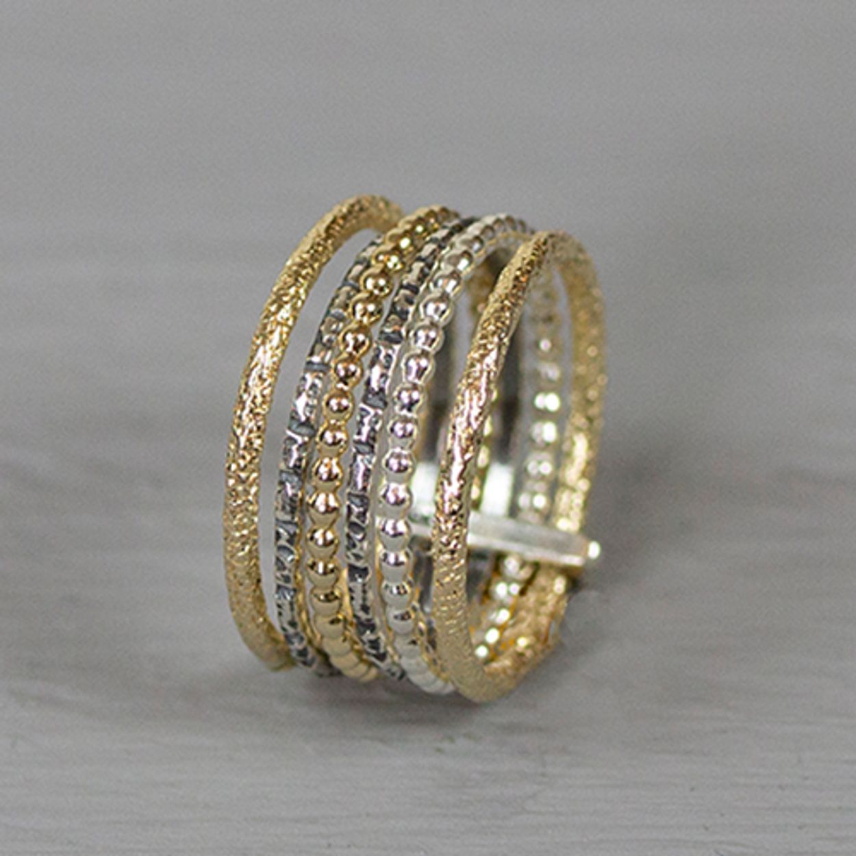 Ring zilver + Goldfilled