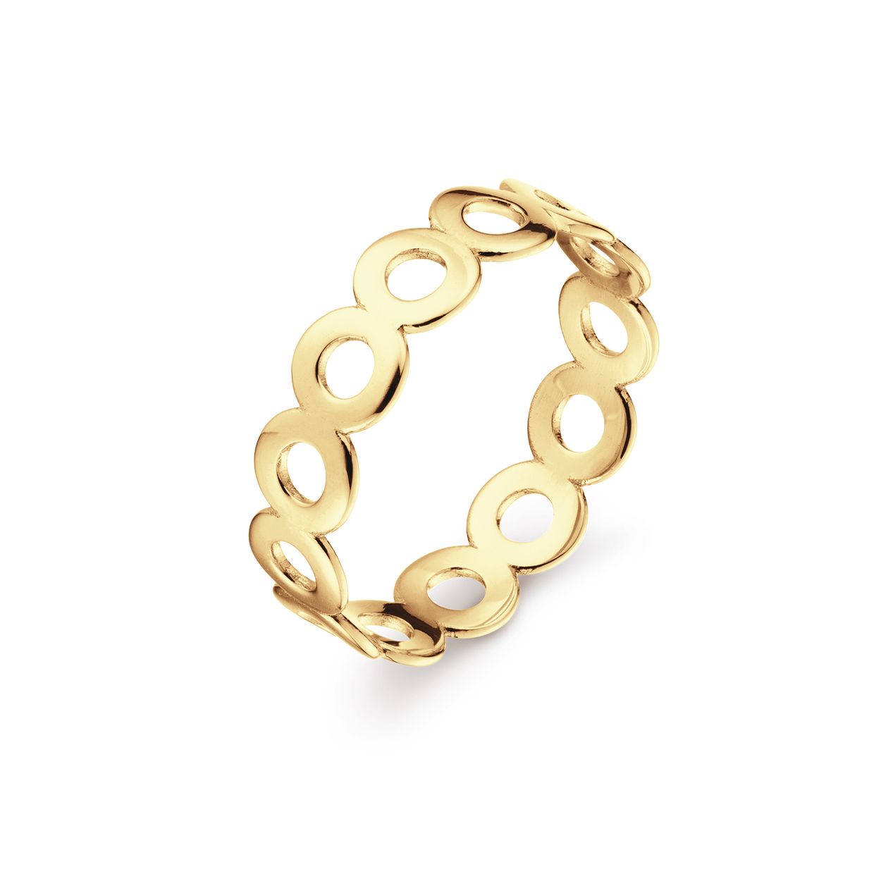 De Sunset ring is gemaakt van 14 karaat goud en herinnert Jackie aan de mooiste zonsondergang die zij ooit heeft gezien. Combineer de Sunset ring met andere Jackie ringen en ga voor een echte Jackie look!

Tropical Paradise
Dat Jackie van reizen houdt is geen geheim. Voor haar 14 karaat gouden sieradencollectie heeft zij zich deze keer laten inspireren door de tropen.
Haar Tropical Paradise collectie biedt een mix van elegantie en avontuur. Voel de zon schijnen waar je ook bent!

Weelderige jungles, azuurblauwe oceanen en de schittering van de zon op witte zandstranden: de ontwerpen met edelstenen zijn een weerspiegeling van Jackie’s mooiste herinneringen. Of het een dag op kantoor is of een avondje uit, deze sieraden voegen een vleugje exotische allure toe aan elke gelegenheid.

Het merk
Jackie is hét 14 karaat gouden on trend sieradenmerk. De collecties zijn geïnspireerd op de reizen die ik maak, van stedentrips tot exotische oorden. Elk gouden sieraad is helemaal van nu, handgemaakt door Europese goudsmeden en vervaardigd van overwegend gerecycled goud met echte edelstenen en zoetwaterparels. Elke collectie is dan ook met veel liefde en passie samengesteld. Mijn Jackie sieraden zijn de perfecte finishing touch voor iedere outfit!

Specificaties
- Ring 54
- Materiaal: 14 Karaat - Geelgoud - 585
- Sunset