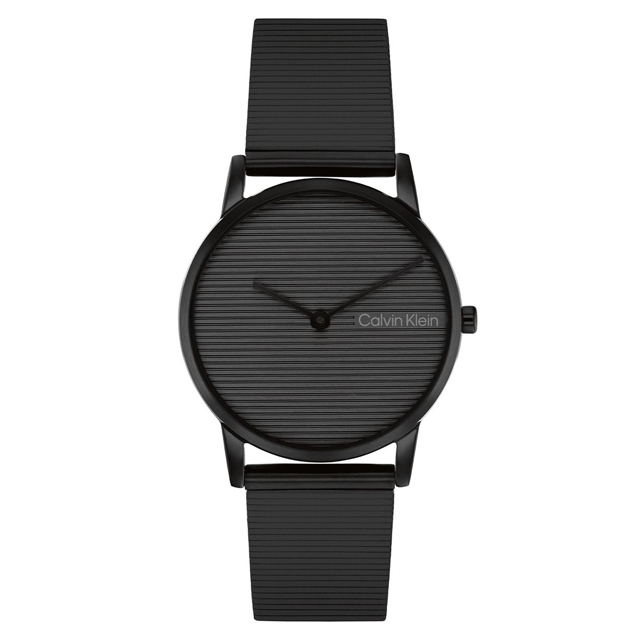 Calvin Klein CK25100034 Dames Staal Horloge 30mm 
Dit Calvin Klein dameshorloge met nr CK2510034 is een minimalistisch ontwerp. De stijlvolle ronde stalen zwarte kast heeft een gladde bezel met een grijze wijzerplaat met alleen wijzers als uursaanduiding. Aan het horloge zit een strakke milanese band met klapluiting. Het horloge heeft een mineraalglas met fijne lijntjes op de wijzerplaat, een doorsnee van 30mm en is 3ATM.

OVER CALVIN KLEIN
Calvin Klein is een wereldwijd lifestylemerk dat gewaagde, vooruitstrevende idealen en een verleidelijke, vaak minimalistische, esthetiek nastreeft. Calvin Klein werd groot in de jaren 70 door haar mode- en merkjeans collecties. In de jaren 80 lanceerde Calvin Klein haar spraakmakende ondergoed dat uitdrukkelijk van logo ’s voorzien was. Vanwege het grote succes is het merk ook succesvol uitgerold in Accessoires, Parfums, Home, Brillen, Golf, Horloges en Sieraden.
Sinds de oprichting in 1968 door Calvin Klein, heeft het merk haar reputatie opgebouwd als leider in de Amerikaanse mode, dankzij een cleane esthetiek en innovatieve ontwerpen. Calvin Klein wil haar publiek verleiden en inspireren door middel van provocerende beelden en opvallende ontwerpen die prikkelen. 

SPECIFICATIES:
- Mineraalglas met lijntjes
- Zwarte kast
- Grijze wijzerplaat 
- Milanese band
- Ronde kastvorm, Ø 30mm
- 3ATM