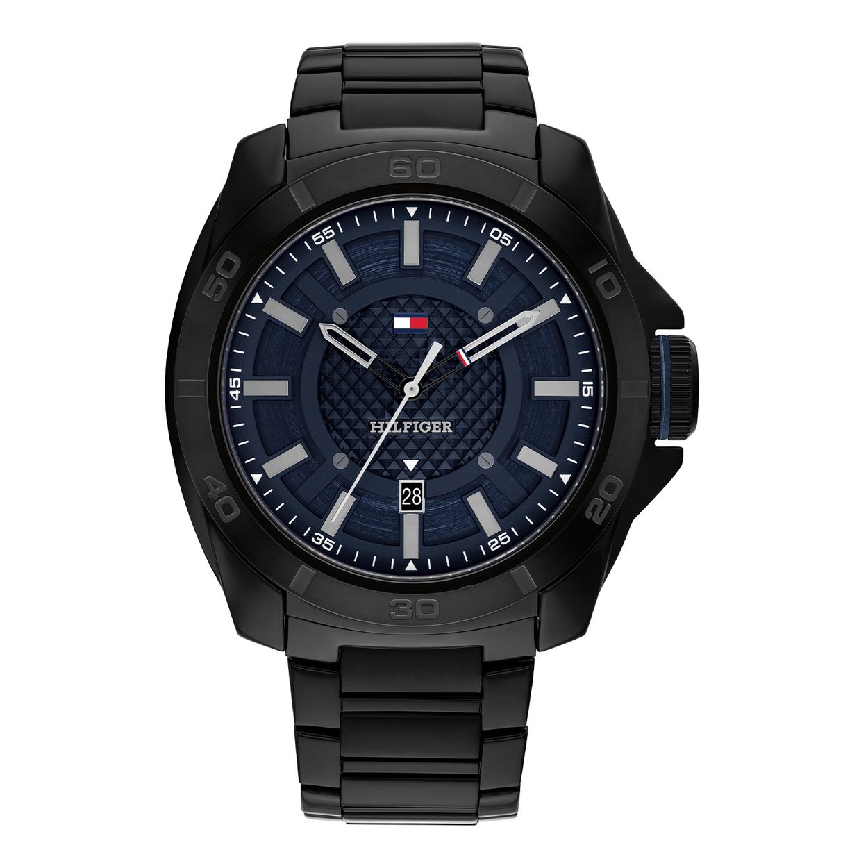 Tommy Hilfiger TH1792139 Horloge Heren Staal Zwart 46mm
Dit specifieke horloge van Tommy Hilfiger uit de Windsurf serie met artikelnr: TH1792139 is een stoer herenhorloge die niet in je collectie mag ontbreken. Het zwart stalen herenhorloge heeft een ronde kast met een bewerkte zwarte bezel en een blauwe wijzerplaat met verschillende dieptes en een datum. Aan het horloge zit een zwarte stalen schakel band met vouwsluiting. Het horloge heeft een mineraalglas, een doorsnee van 46mm en is 5ATM.  

Het merk:
Sinds de lancering van het merk in 1985 is Tommy Hilfiger wereldwijd bekend geworden als pionier van de klassieke Amerikaanse coole stijl. Geïnspireerd door de iconische popcultuur en het Amerikaanse erfgoed. De dames en herencollectie van dit seizoen bestaan uit minimalistische silhouetten en rustieke lederen details. De herenhorlogecollectie biedt iconische uurwerken met roestvrijstalen, lederen en siliconen banden.

Specificaties:
- Mineraalglas
- Ronde kast 46mm
- Zwarte horlogekast
- Blauwe wijzerplaat 
- Stalen schakel band 
- 5ATM