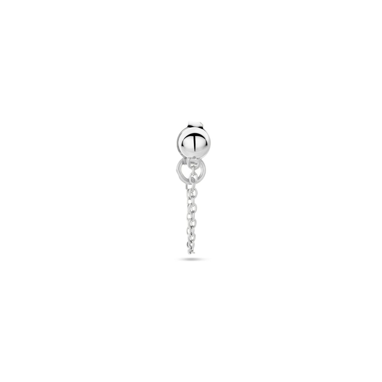 Gerhodineerd 925 zilveren oorknop uitgevoerd met een bolletje. De oorknop heeft een diameter van 4mm. Deze oorsieraden worden per stuk verkocht ipv per paar.