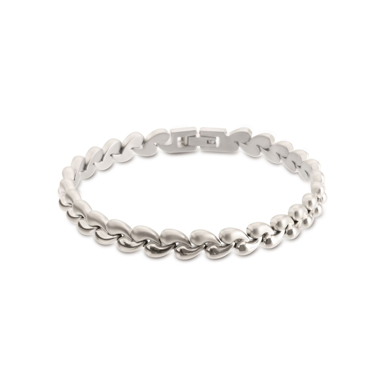 Boccia Titanium 03056-01 Armband
Deze unieke titanium armband van Boccia Titanium is een mooie toevoeging aan je sieradencollectie! Wat deze zilverkleurige armband uniek maakt, is dat er mat en glanzende golvend vormige schakels aan elkaar verbonden zijn. Combineer de armband met het bijpassende collier en oorbellen voor een complete look. De lengte is 20cm.

HET MERK
Boccia Titanium is het titanium merk van Nederland, dat zijn oorsprong in Duitsland vindt en is opgericht in het jaar 1992. Ontwikkeld door internationale ontwerpers. Alle titanium componenten van de BOCCIA TITANIUM collectie zijn gemaakt van 99,7% puur titanium; het bijzondere materiaal. Het is licht in gewicht, neemt de temperatuur van de huid aan en is zeer huidvriendelijk. Bovendien is het corrosie- en temperatuurbestendig.

SPECIFICATIES
- Armband
- Puur titanium
- Mat en glanzend zilverkleurig
- 20cm