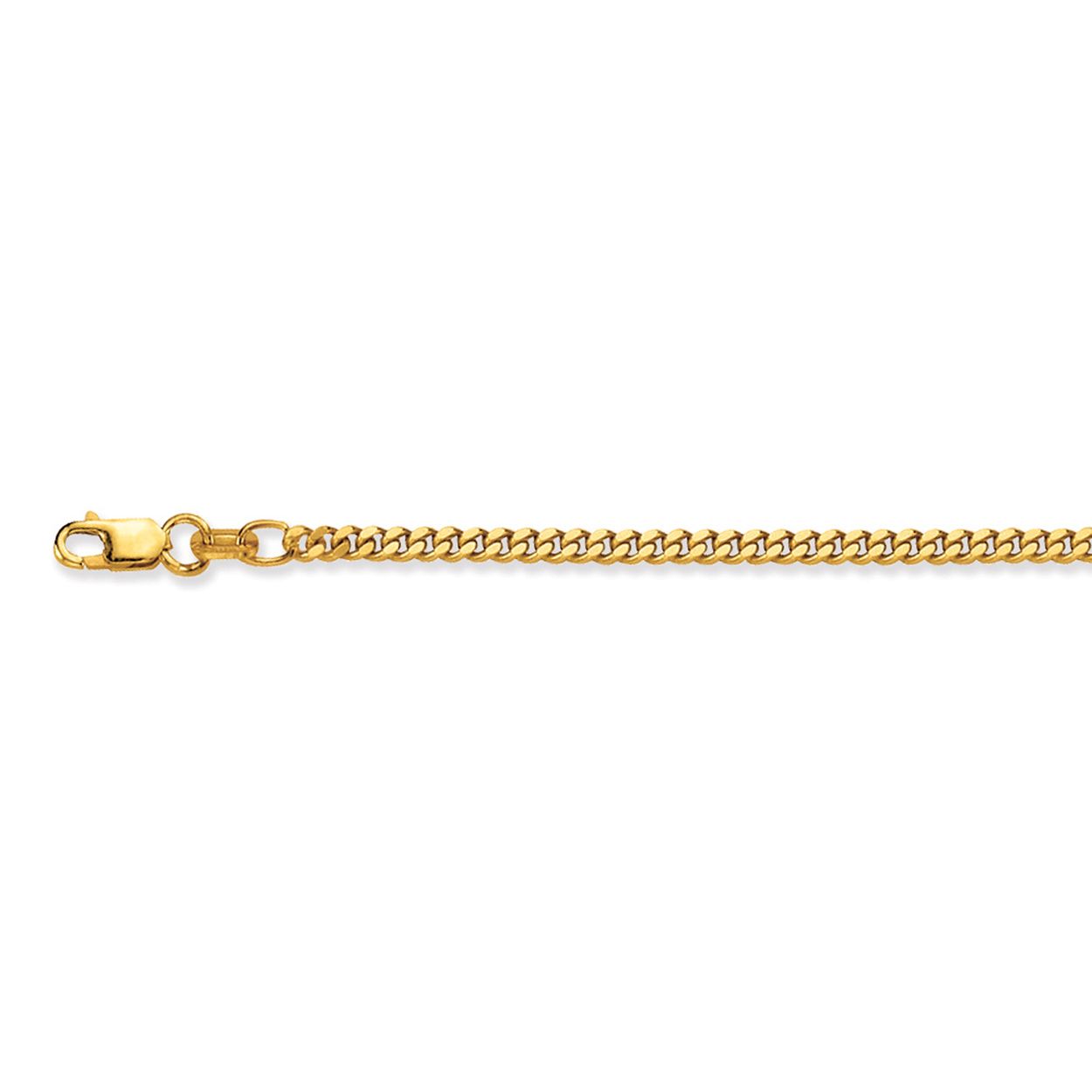 Een 14 Karaats 58,8% Geel gouden Lengte Collier in een Gourmet schakel uitvoering.

Het collier heeft een 1.7 dikte, alle sluit-ogen gesoldeerd, een karabijn sluiting en een officieel keur van de EWN (Edelmetaal Waarborg Nederland)* 

*Zonder officiële waarborg stempel. Kunt u, zonder een gedetailleerde laboratorium analyse, nooit zeker zijn of uw sieraad misschien een iets lager gehalte goud gevat. 