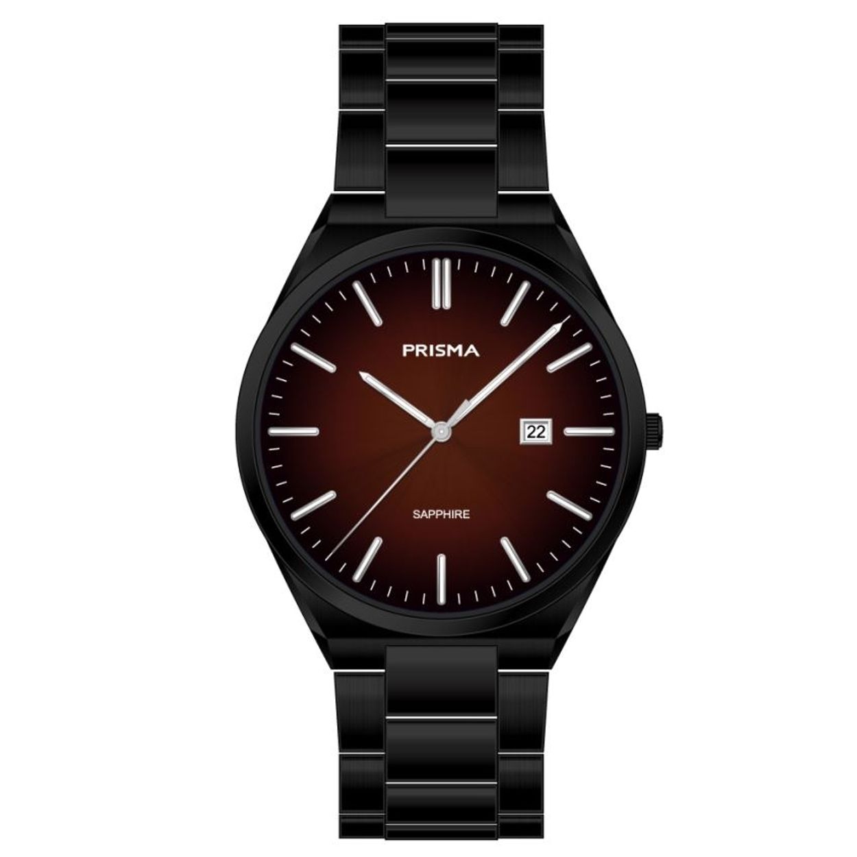 Prisma horloge P2422 heren edelstaal saffierglas 5 ATM  ultra slimline

Algemeen
Geslacht: heren
Model: P.2422

Voordelen
- All stainless steel schakelband in het zwart
- quartz
- wijzerplaat rood met zilver/wit kleurige streepjes
- glas is zeer krasvast
- ook voor brede pols (max. 210 mm)
- datum
- quartz uurwerk
- maat kast 40mm (breedte) 7 mm (dikte)

