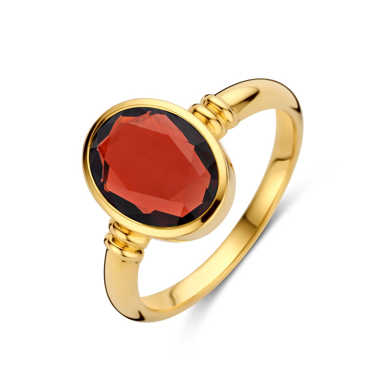 Geelgouden ring granaat KA4031762