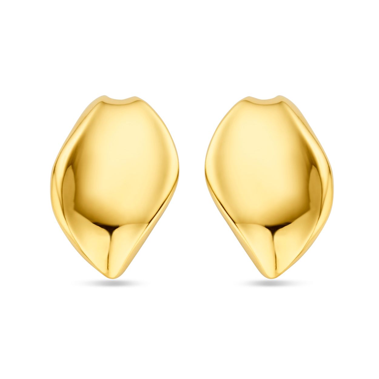 14k Geelgouden oorknoppen.