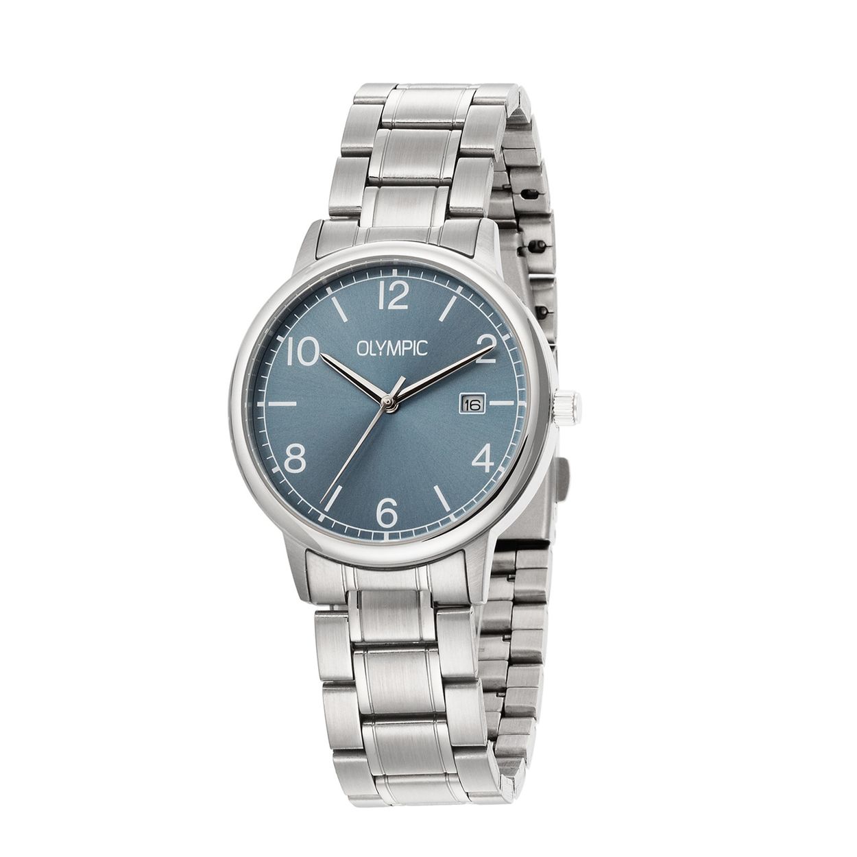 Olympic OL80HSS002 Henri Horloge Staal 37mm 
Dit unieke Olympic horloge met artikelnummer: OL80HSS002 is een herenhorloge met een classic sportieve uitstraling. Het horloge heeft een ronde stalen kast met een blauwe wijzerplaat met een datum. Aan de kast zit een stalen schakelband met vouwsluiting. Het horloge heeft een mineraalglas, een doorsnee van 37mm en is 5ATM.

Het merk:
Een mooi horloge hoeft niet duur te zijn! Het Nederlandse horlogemerk Olympic levert stoere chronografen, slimline series, digitale uurwerken en elegante dameshorloges. De prijs-kwaliteitverhouding staat bij Olympic hoog in het vaandel met prijzen die uiteenlopen van € 34,95 tot en met € 159,00.

100% Nederlands ontwerp, waterdicht en standaard 3 jaar fabrieksgarantie.

Specificaties:
- Ronde kast Ø 37mm
- Stalen horlogekast
- Blauwe wijzerplaat
- Stalen schakelband
- 5ATM 
- Standaard 3 jaar fabrieksgarantie
- Mineraalglas