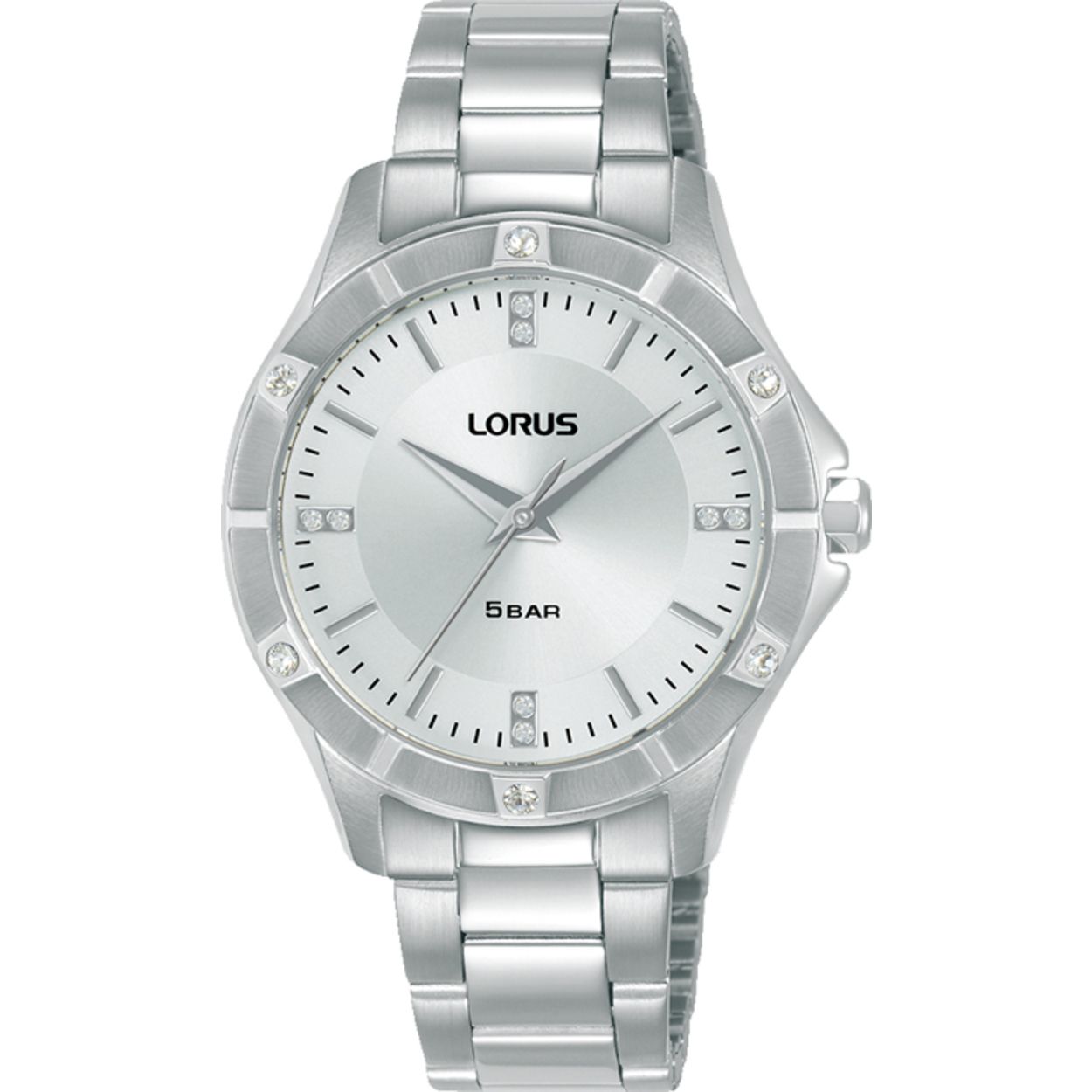 Dit is een dameshorloge van het merk Lorus. Het is een analoog horloge gemaakt van staal. De diameter van de kast is 34 mm en de kast is 7.85 mm dik.
De verdere specificaties van het horloge zijn als volgt:
Kastvorm: rond
Kastkleur: zilverkleurig
Kastmateriaal: staal
Bandbreedte: 15 mm
Bandlengte: 239 mm
Sluiting: vouwsluiting met drukker
Wijzerplaatkleur: wit
Glassoort: hardlex mineraal glas
Waterdichtheid: 5 ATM
Techniek: quartz