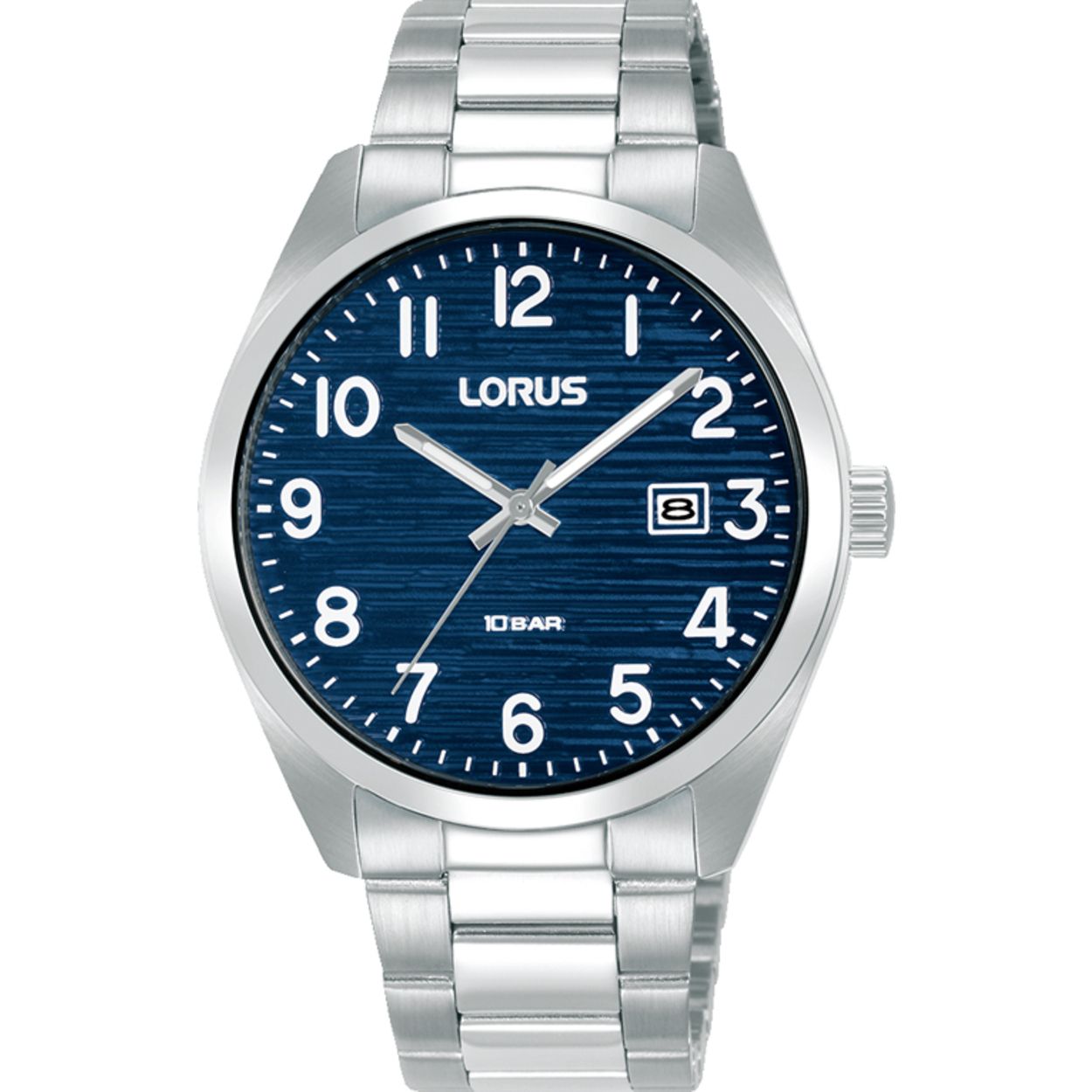 Dit is een herenhorloge van het merk Lorus. Het is een analoog horloge gemaakt van staal. De diameter van de kast is 39 mm en de kast is 10.5 mm dik.
De verdere specificaties van het horloge zijn als volgt:
Kastvorm: rond
Kastkleur: zilverkleurig
Kastmateriaal: staal
Bandbreedte: 20 mm
Bandlengte: 254 mm
Sluiting: vouwsluiting met drukker
Wijzerplaatkleur: blauw
Glassoort: hardlex mineraal glas
Waterdichtheid: 10 ATM
Techniek: quartz